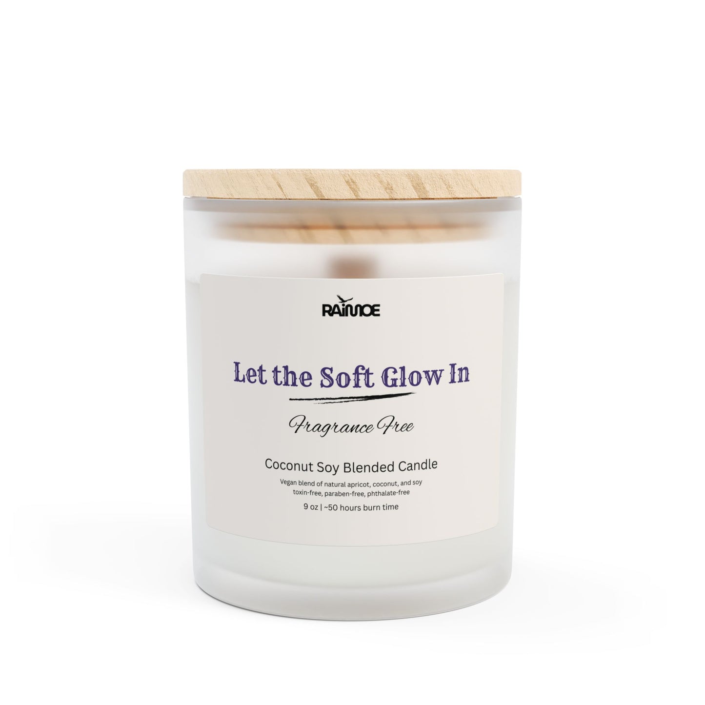 Frosted Glass Candle, 11 oz