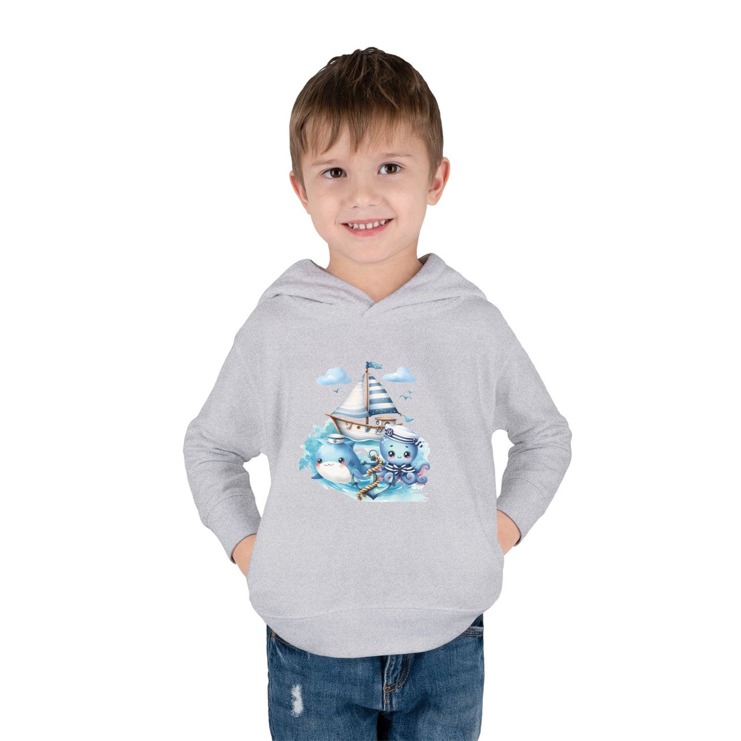 Nautical Sea Toddler Fleece Hoodie