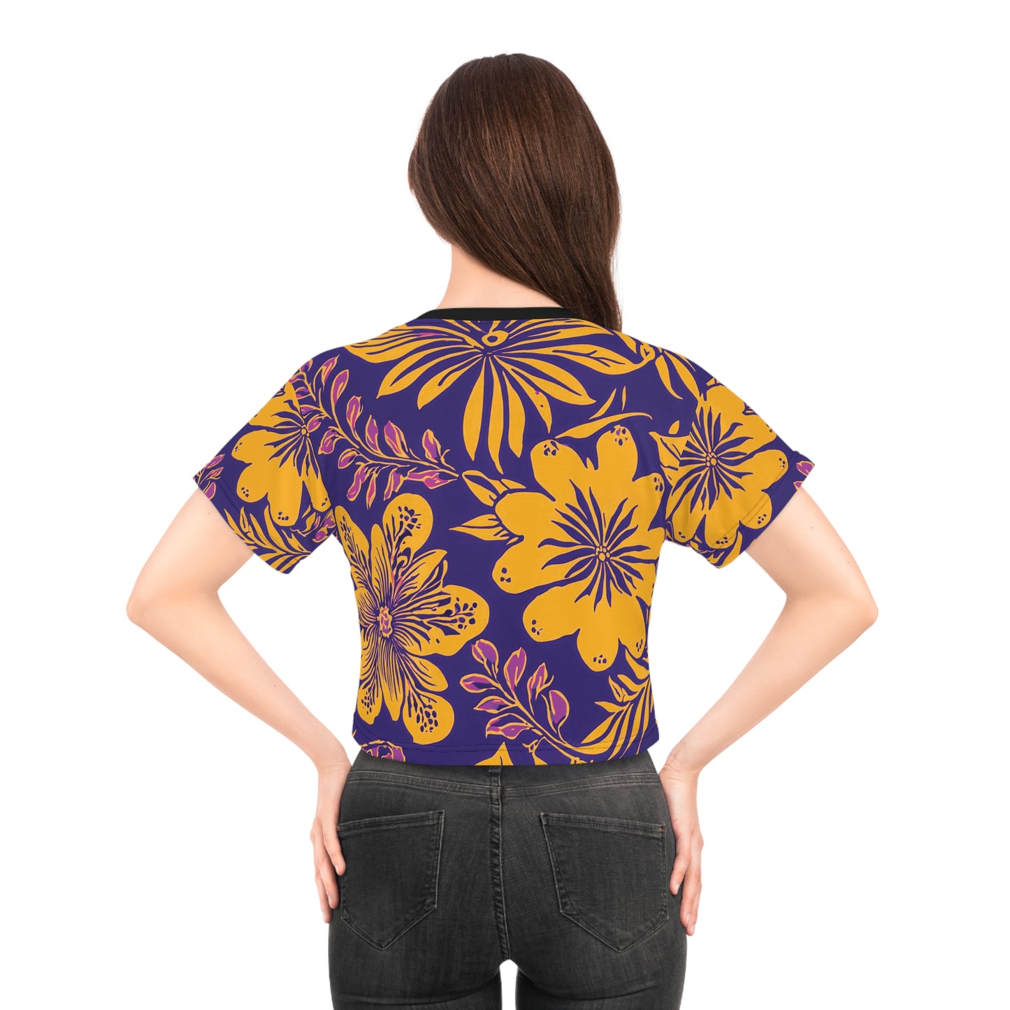 Sunset Bloom Woman's Crop Tee
