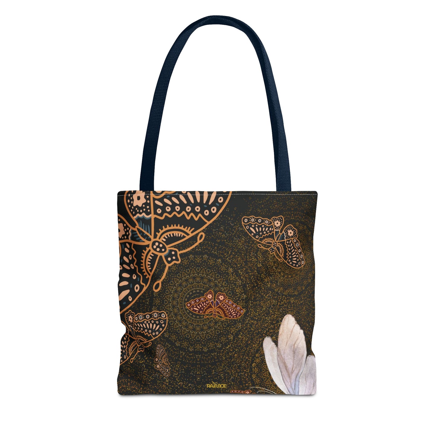 Bolsa de mano con mariposas en espiral