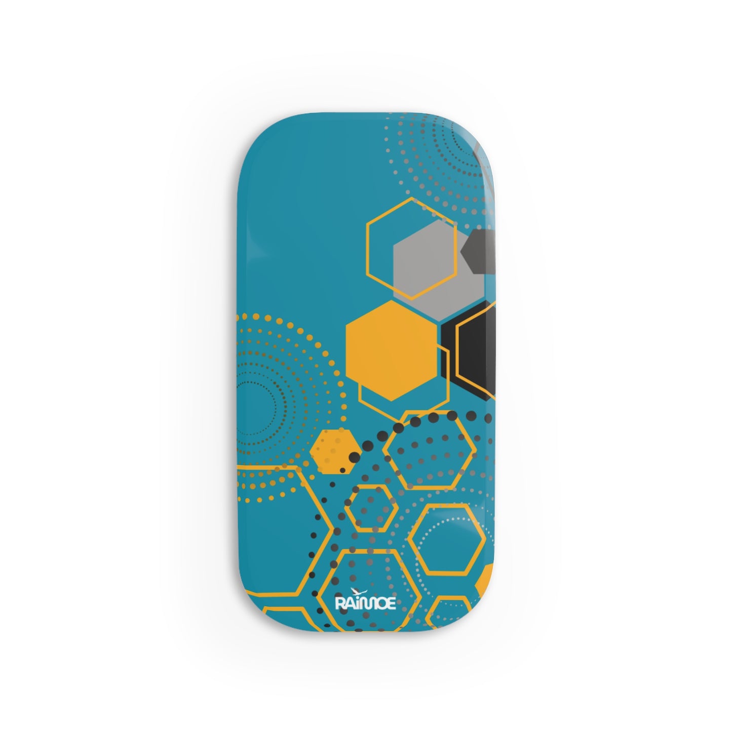 Agarre de clic para teléfono hexagonal azul