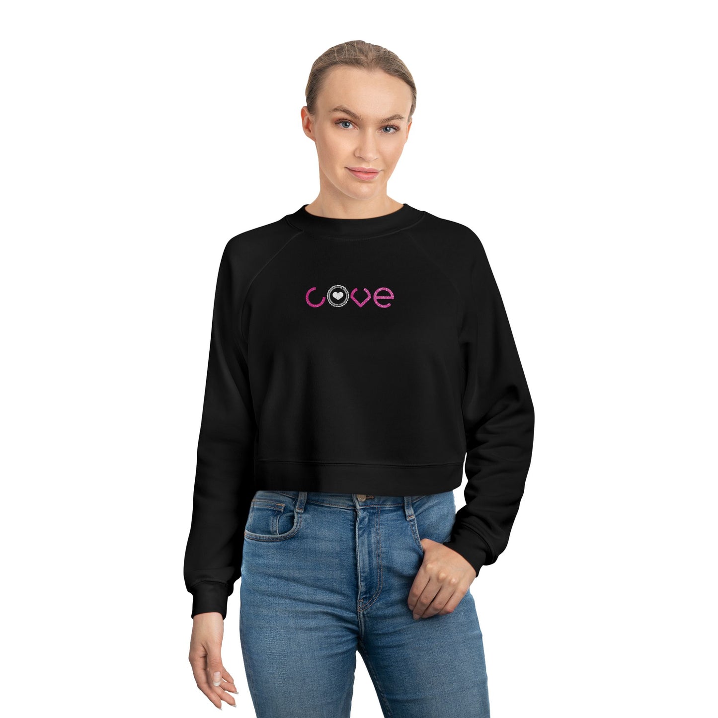 LOVE Cropped Fleece Pullover