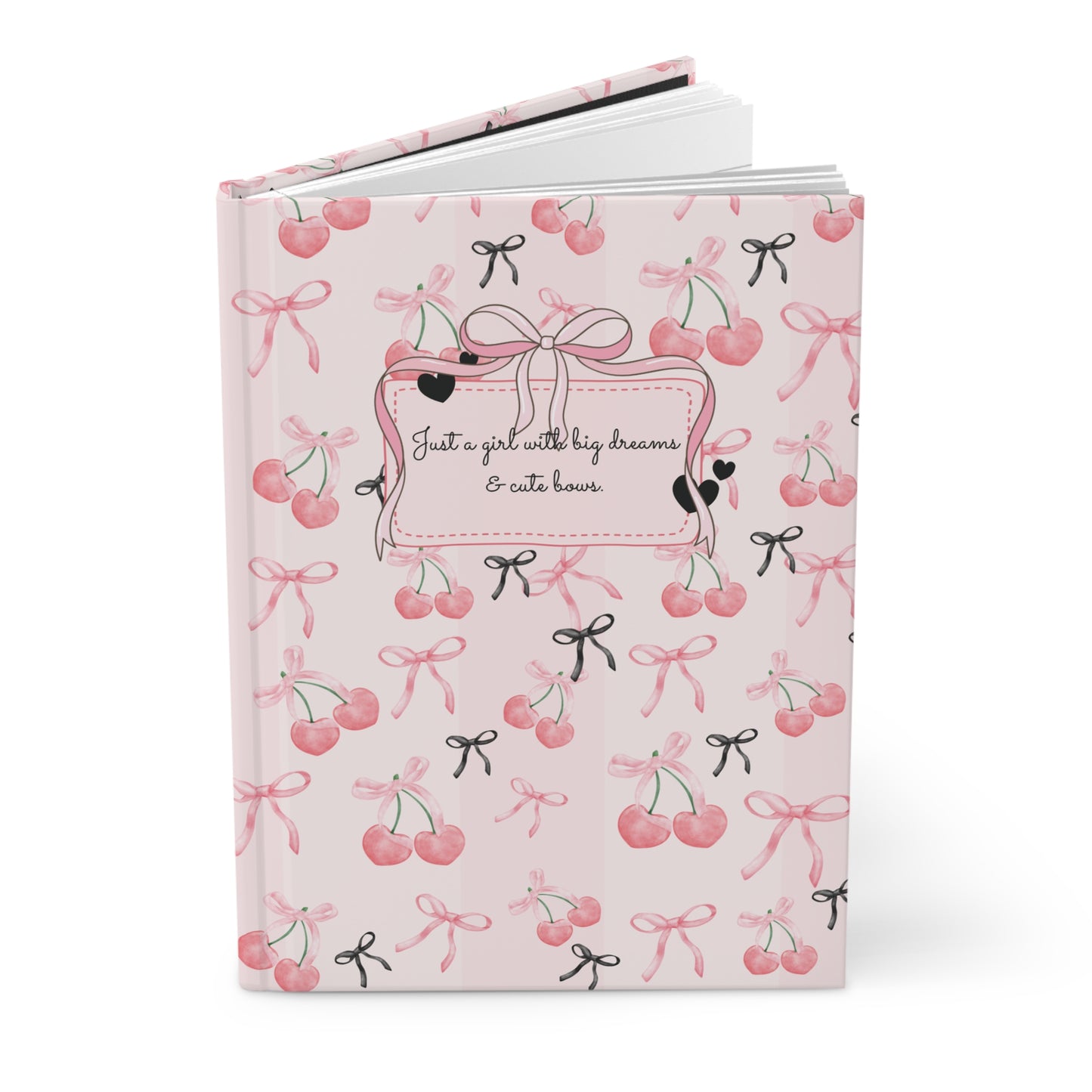 Cute Cherry Dreams Hardcover Journal (5.75" x 8")