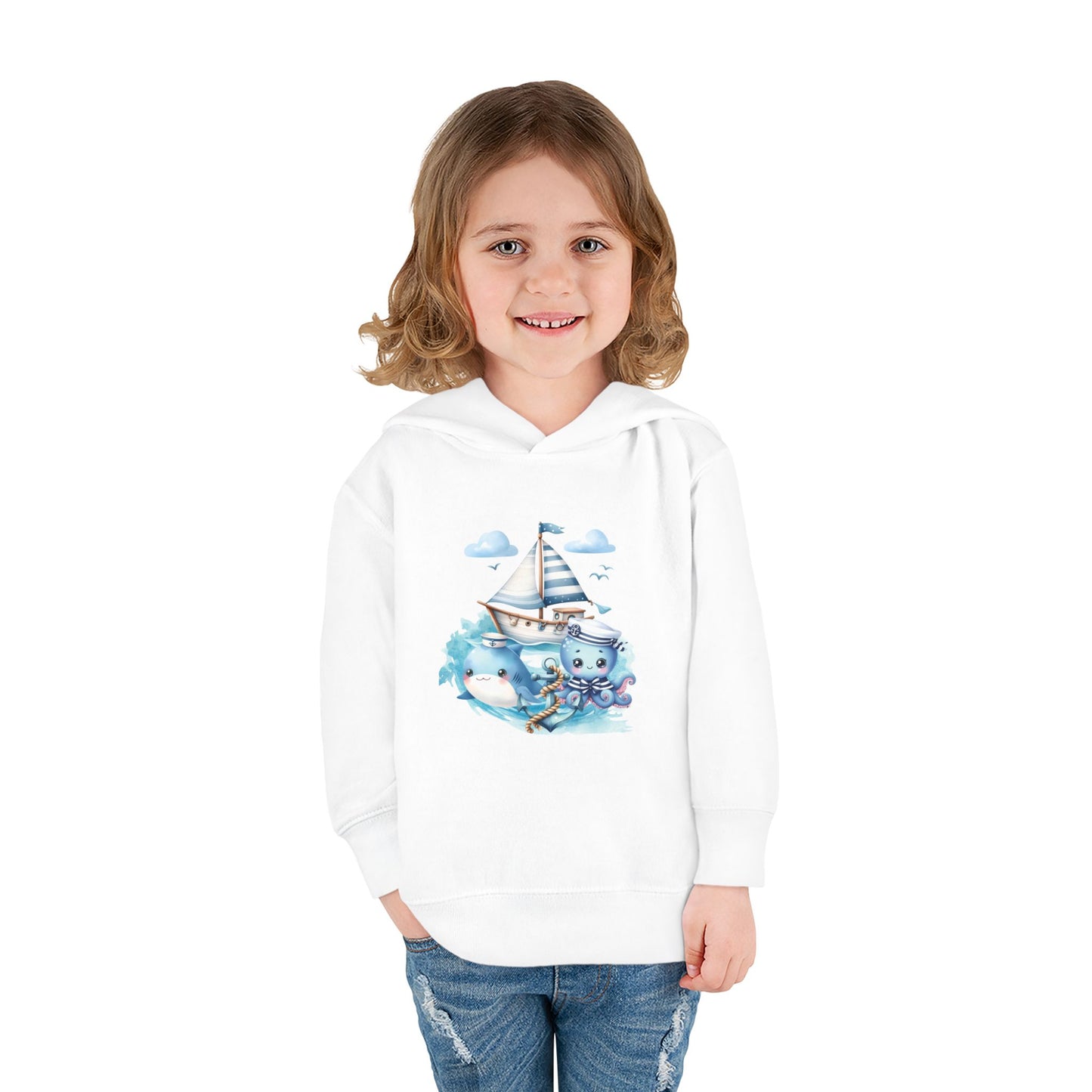 Nautical Sea Toddler Fleece Hoodie