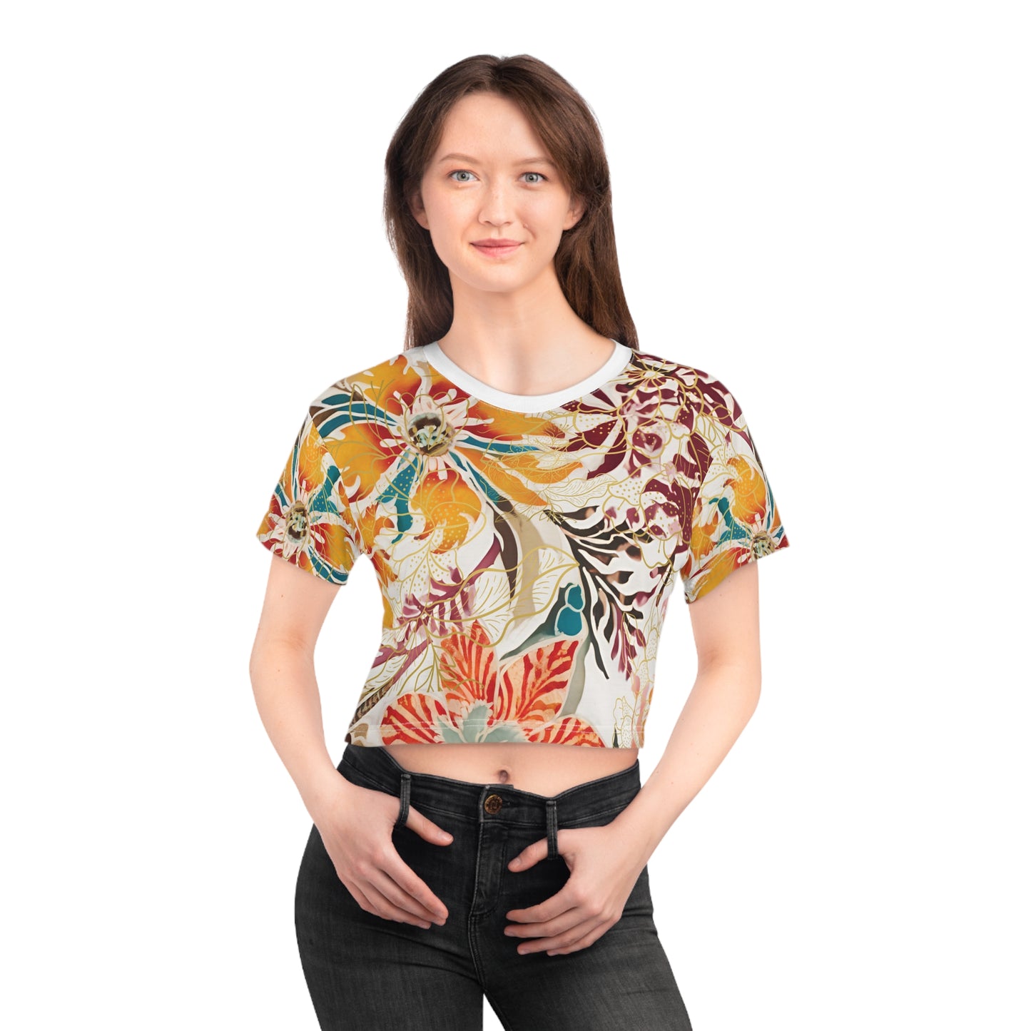 Auburn Woman's Crop Tee
