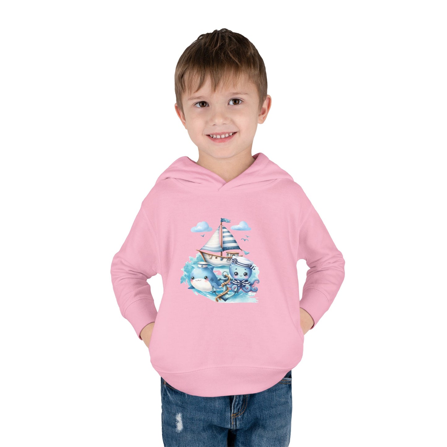 Nautical Sea Toddler Fleece Hoodie