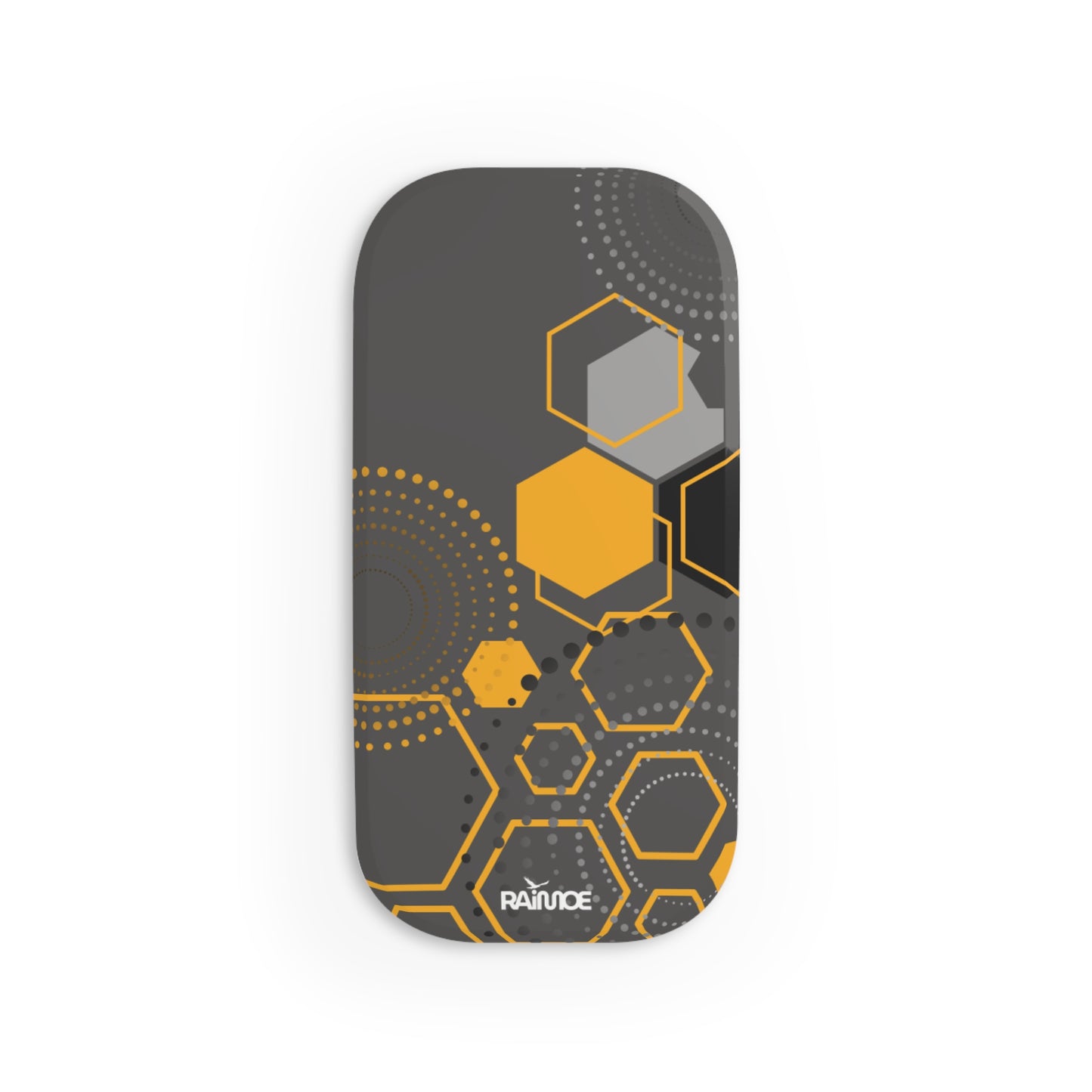 Agarre de clic para teléfono hexagonal gris
