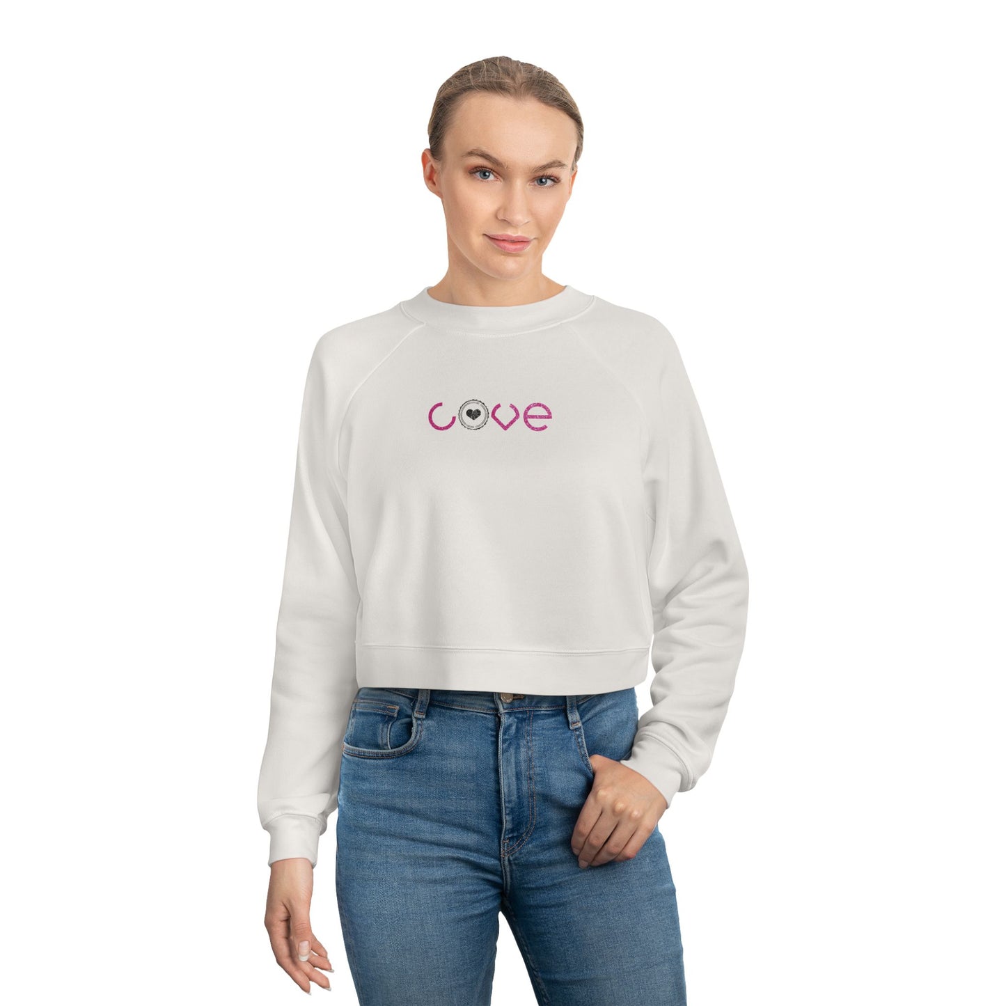 LOVE Cropped Fleece Pullover