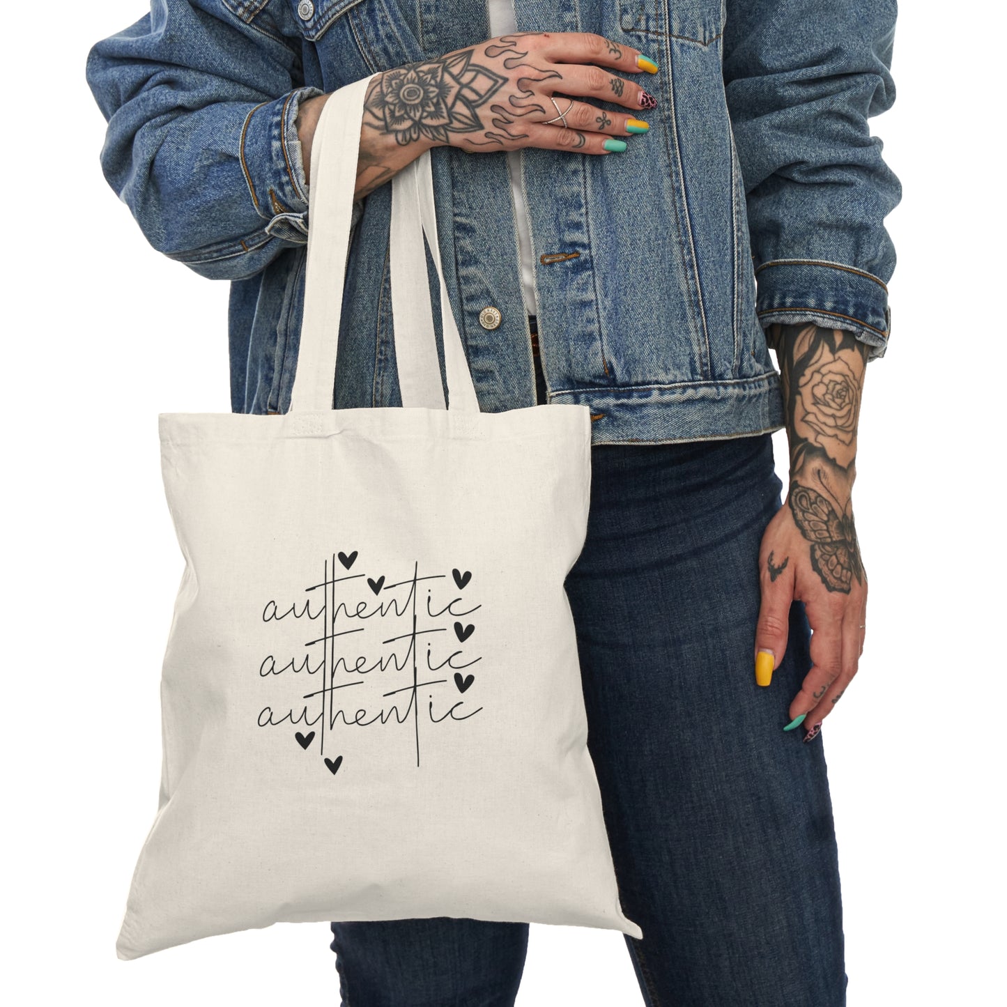 Authentic Heart Eco Friendly Tote Bag