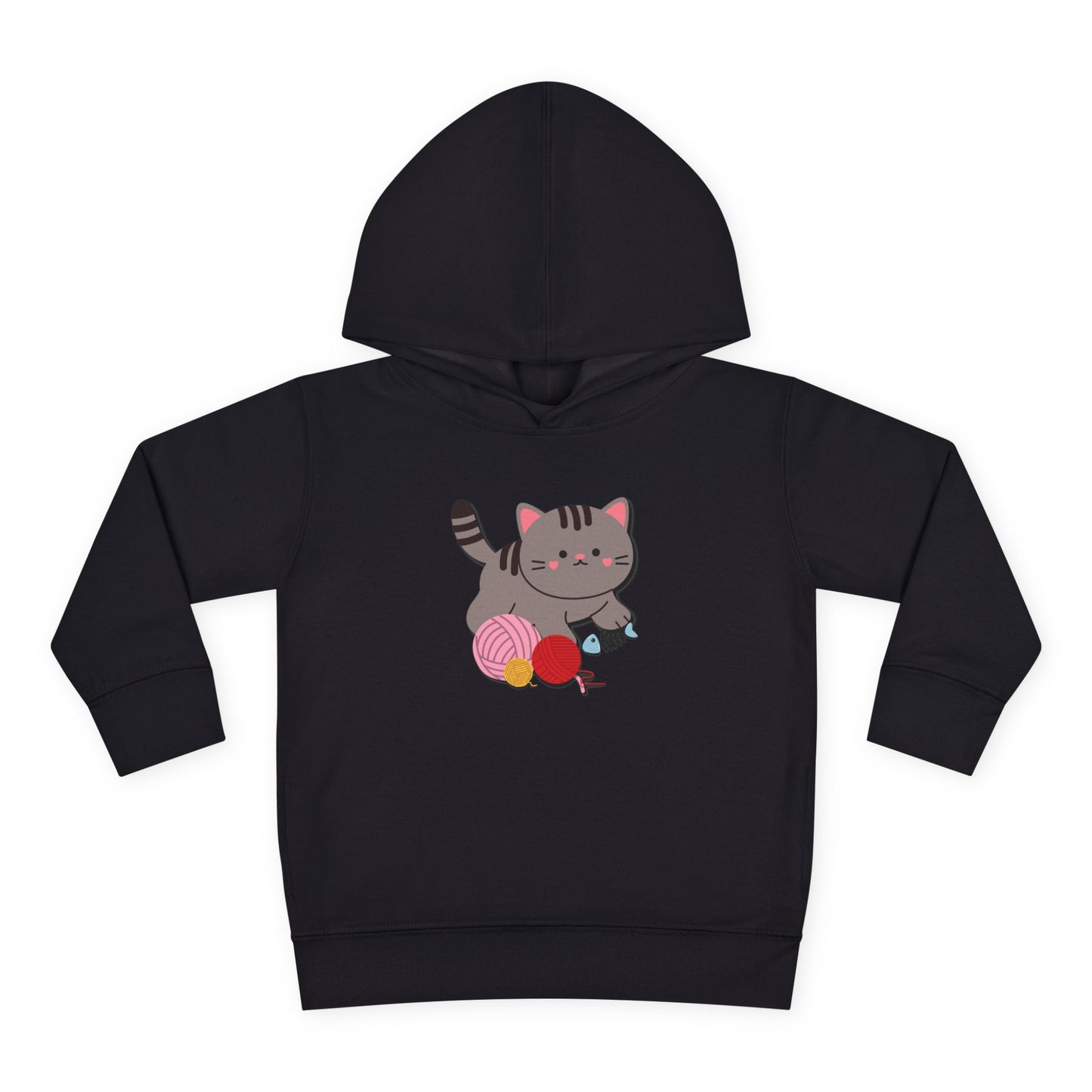 Cutie Kitten Toddler Fleece Hoodie