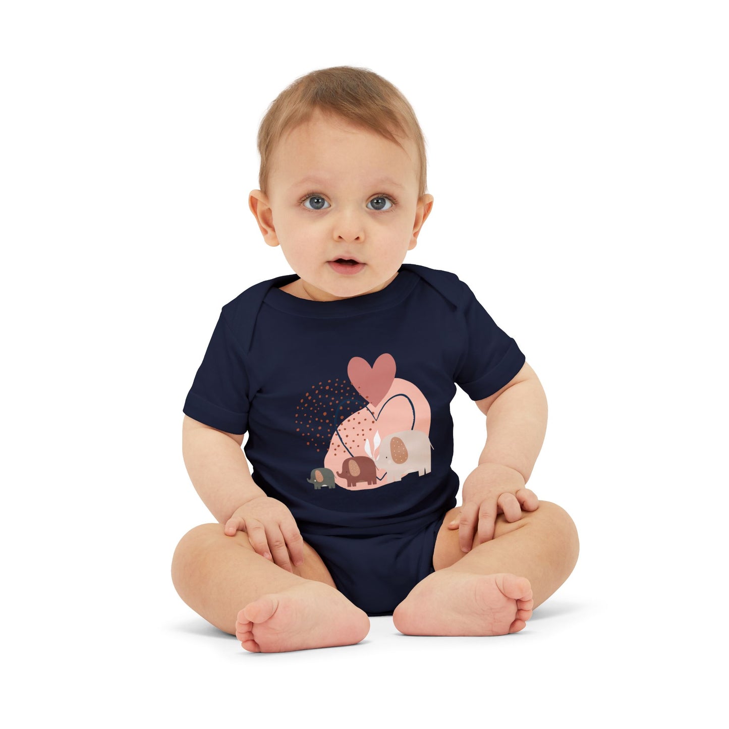 Love Elephants Short-Sleeve Bodysuit