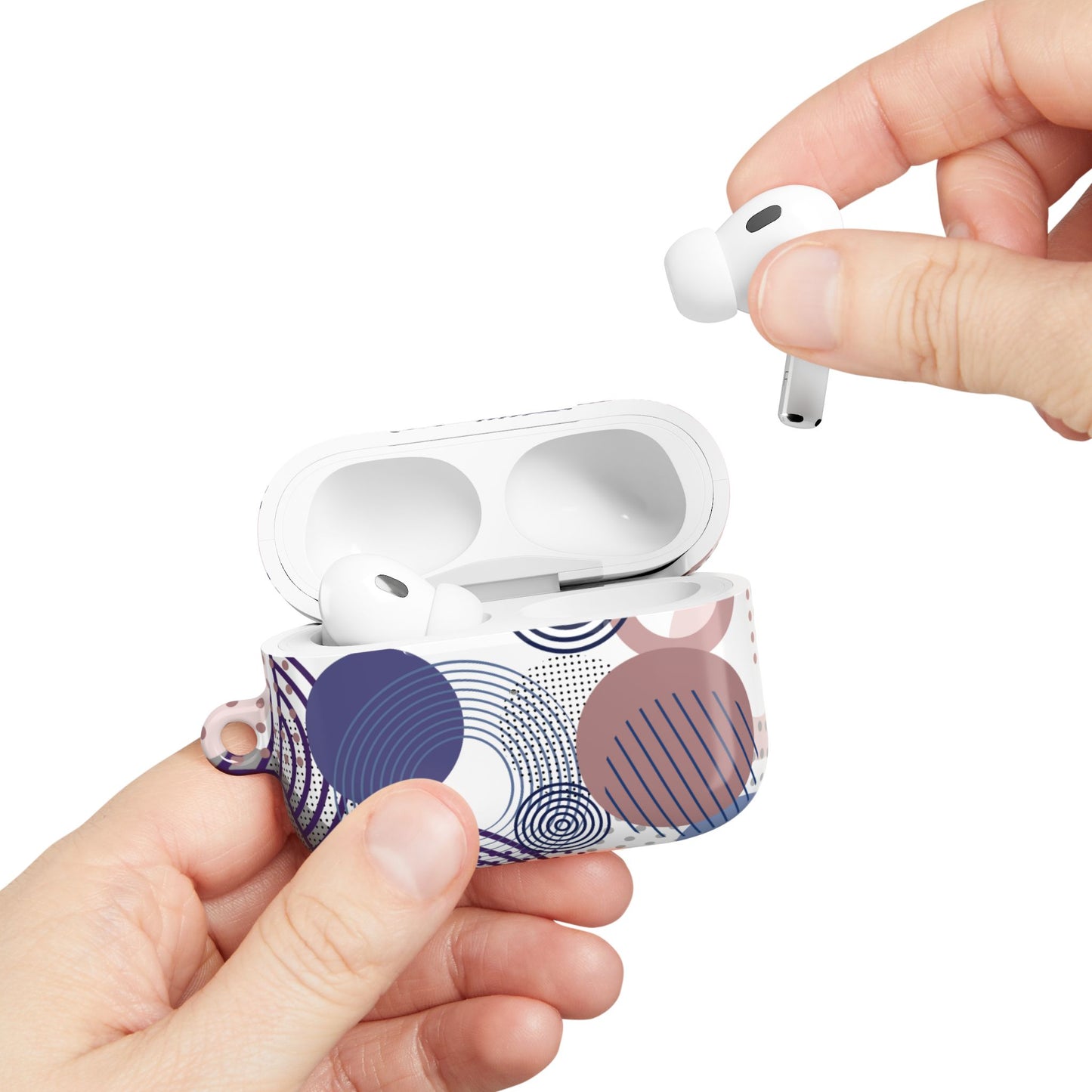 ジオメトリックホワイト - AirPods Pro 第2世代ケース
