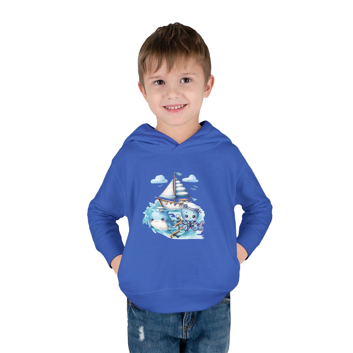 Nautical Sea Toddler Fleece Hoodie