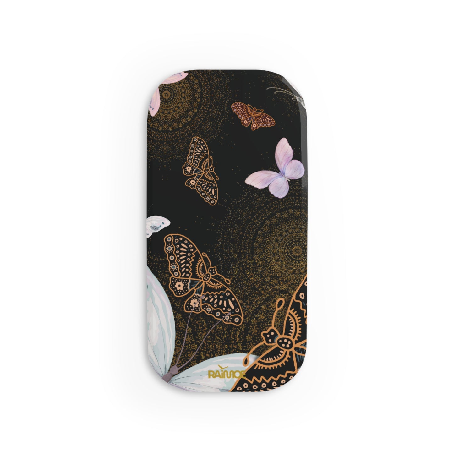 Spiral Butterfly Phone Click-On Grip