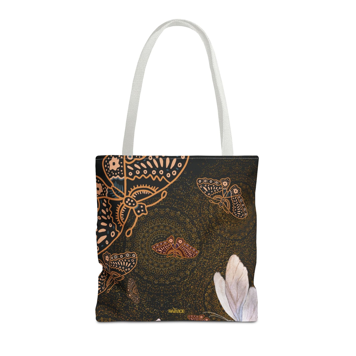 Bolsa de mano con mariposas en espiral