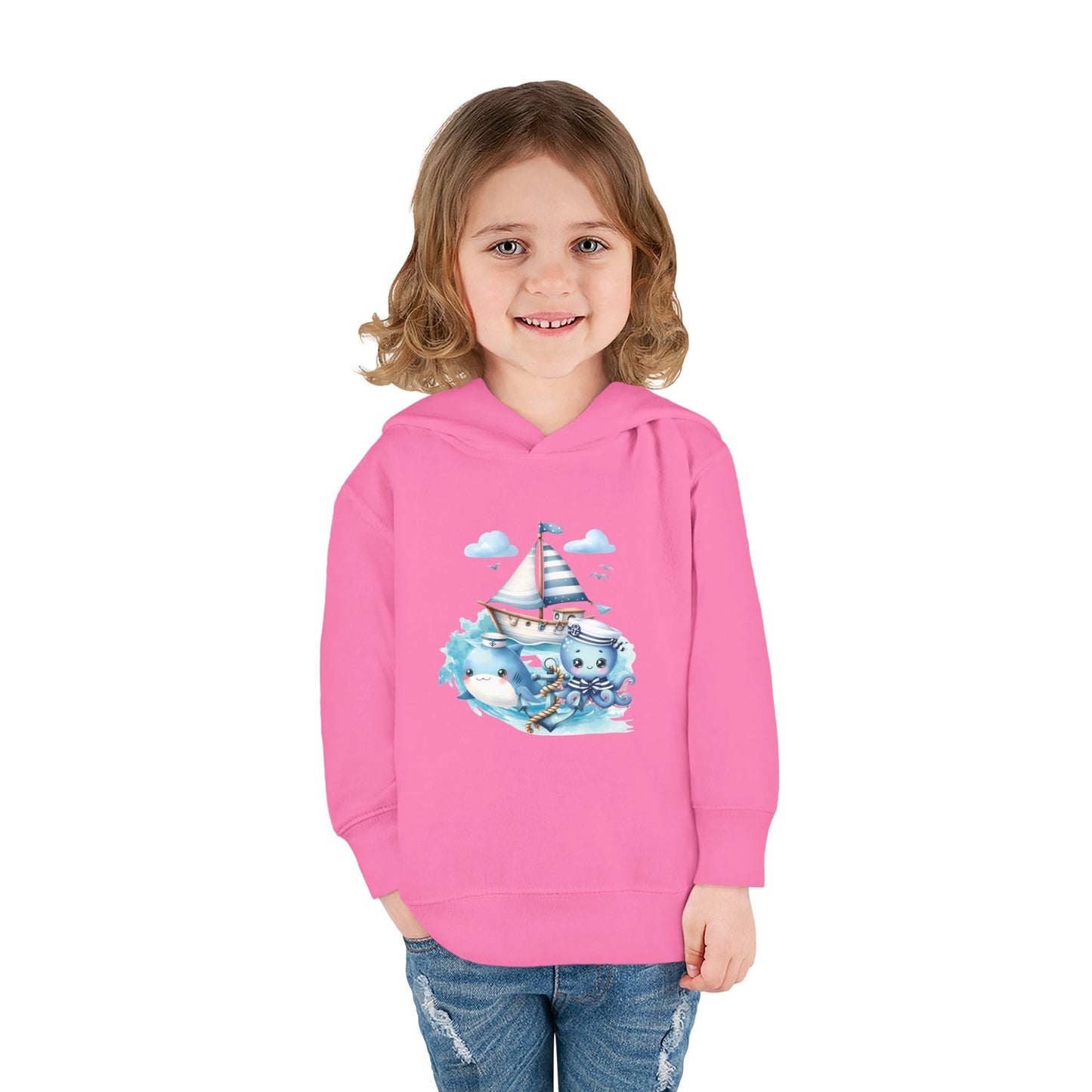 Nautical Sea Toddler Fleece Hoodie