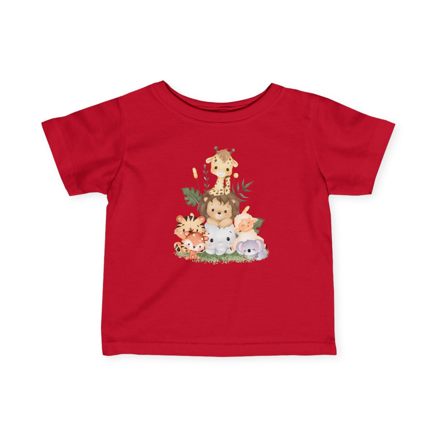 サファリアニマルベビーTシャツ