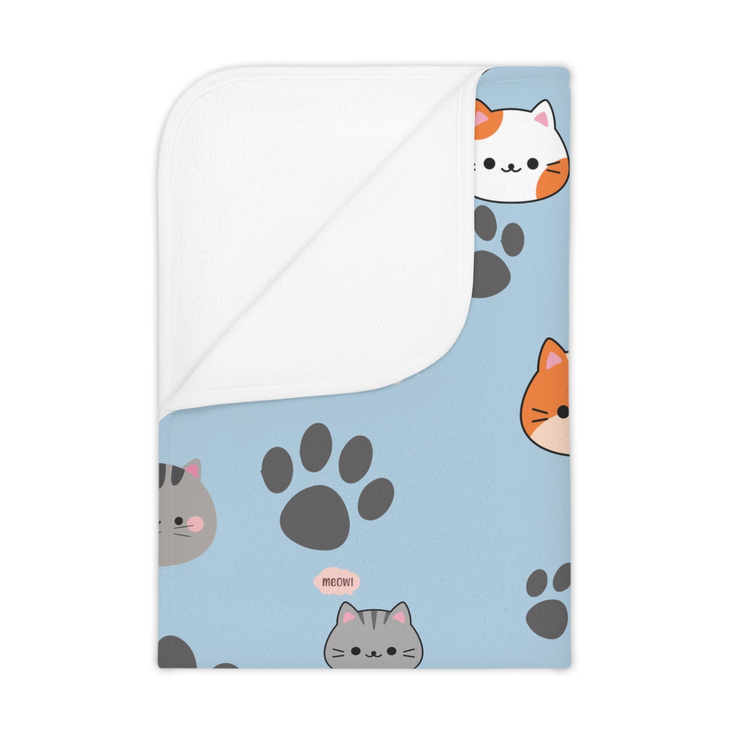 Cutie Family Soft Fleece Toddler Blanket