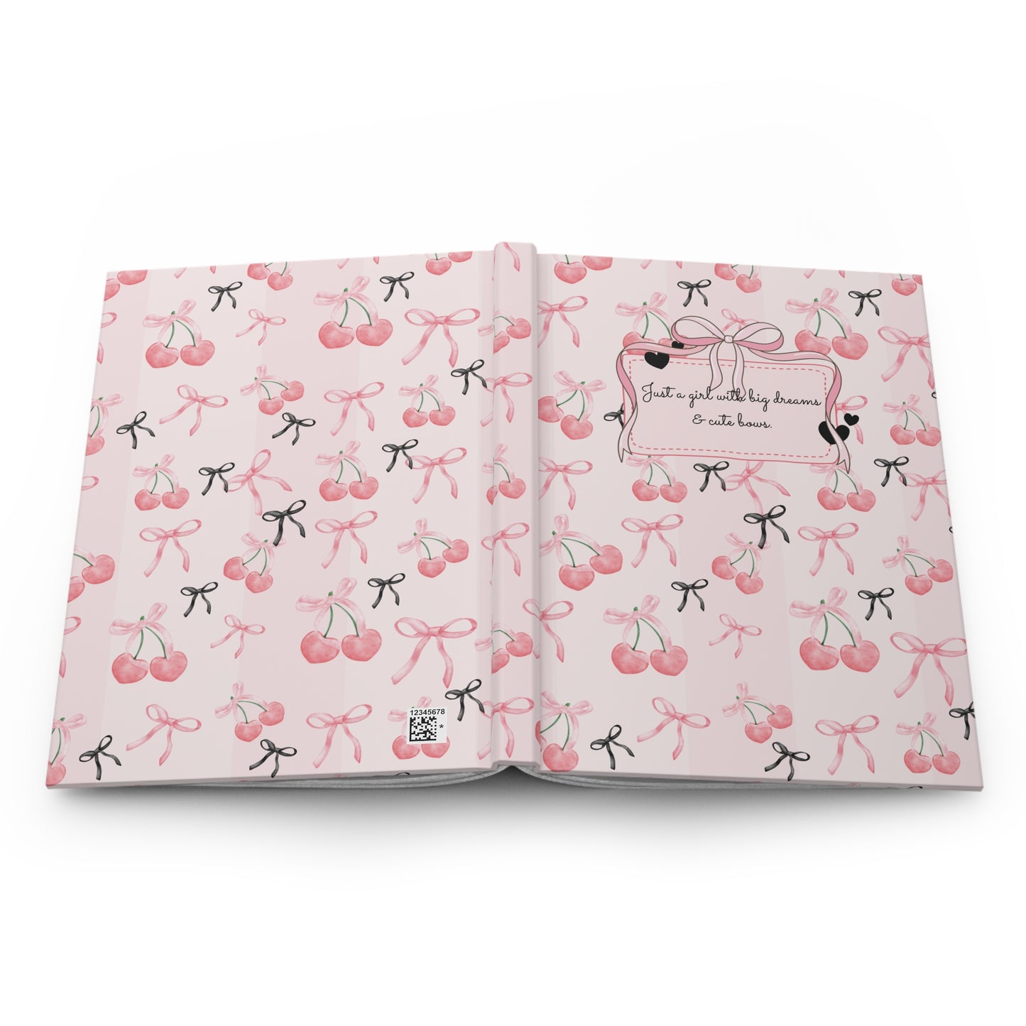 Cute Cherry Dreams Hardcover Journal (5.75" x 8")