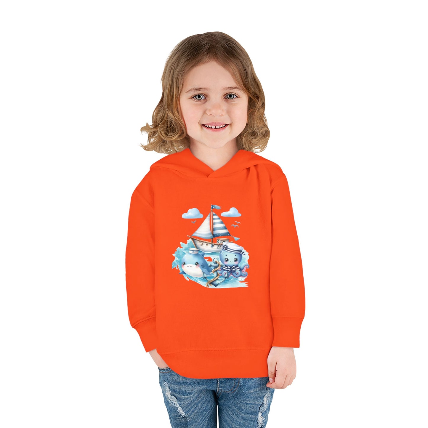 Nautical Sea Toddler Fleece Hoodie