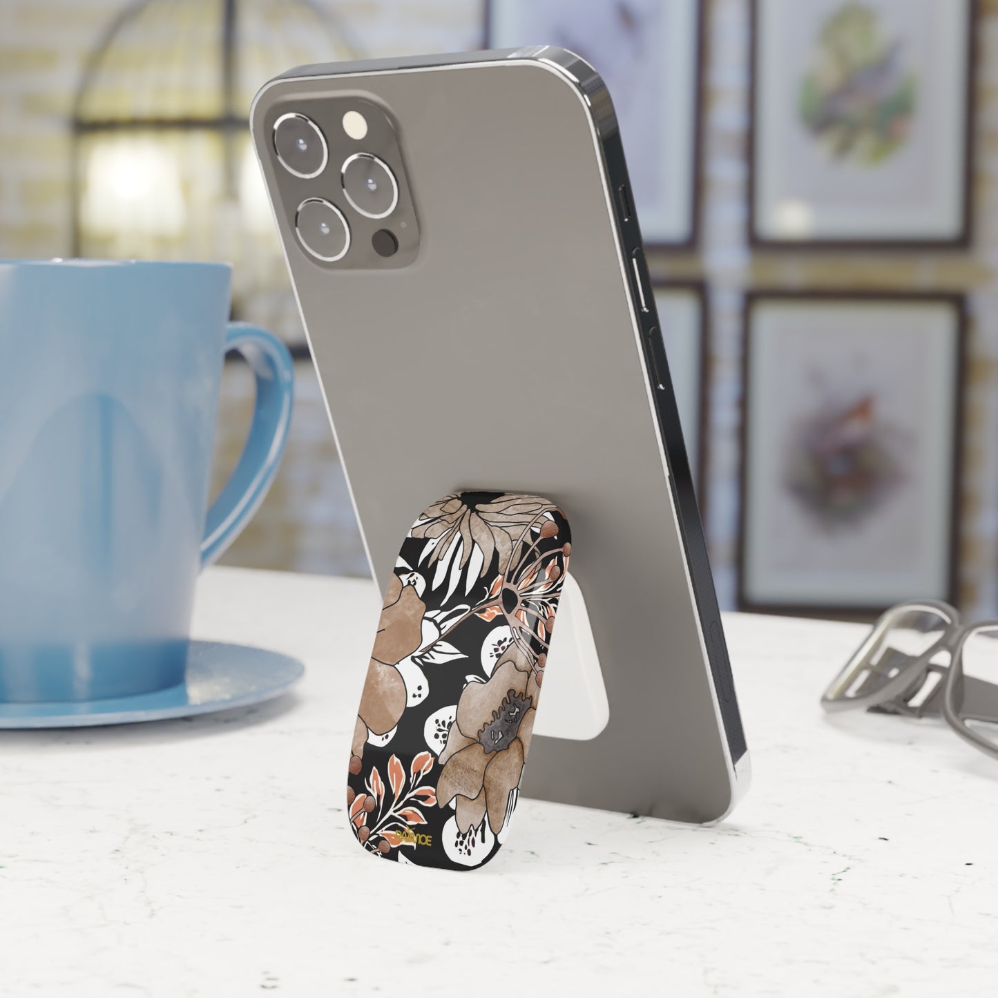 Vintage Bloom Phone Click-On Grip