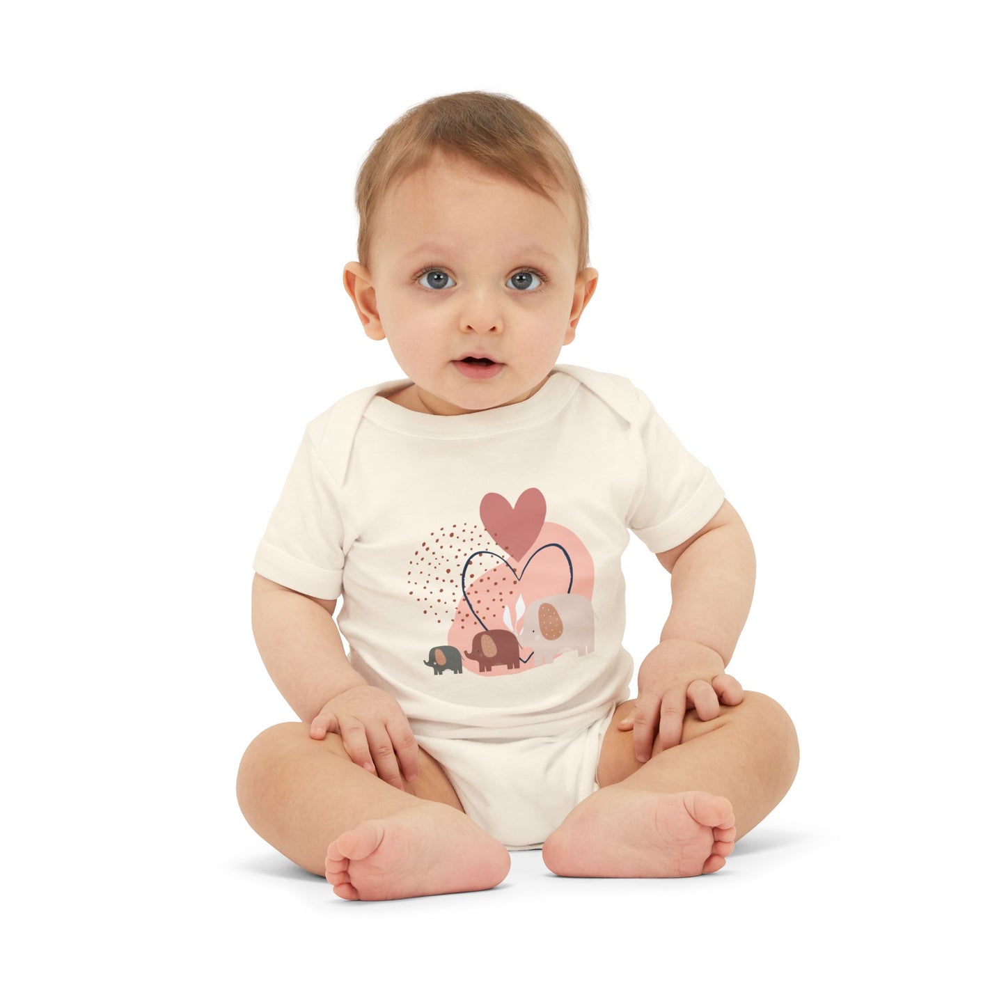 Love Elephants Short-Sleeve Bodysuit