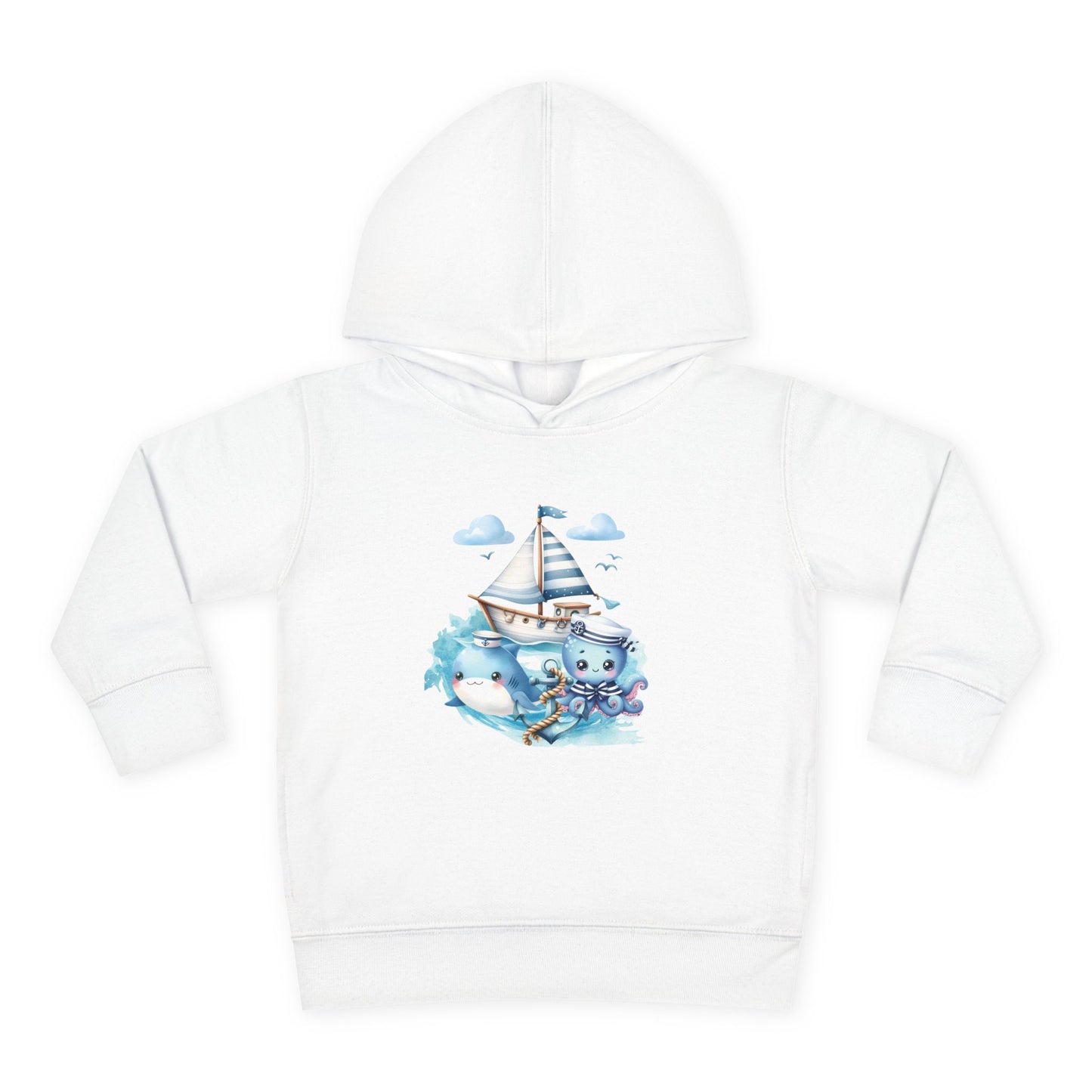 Nautical Sea Toddler Fleece Hoodie