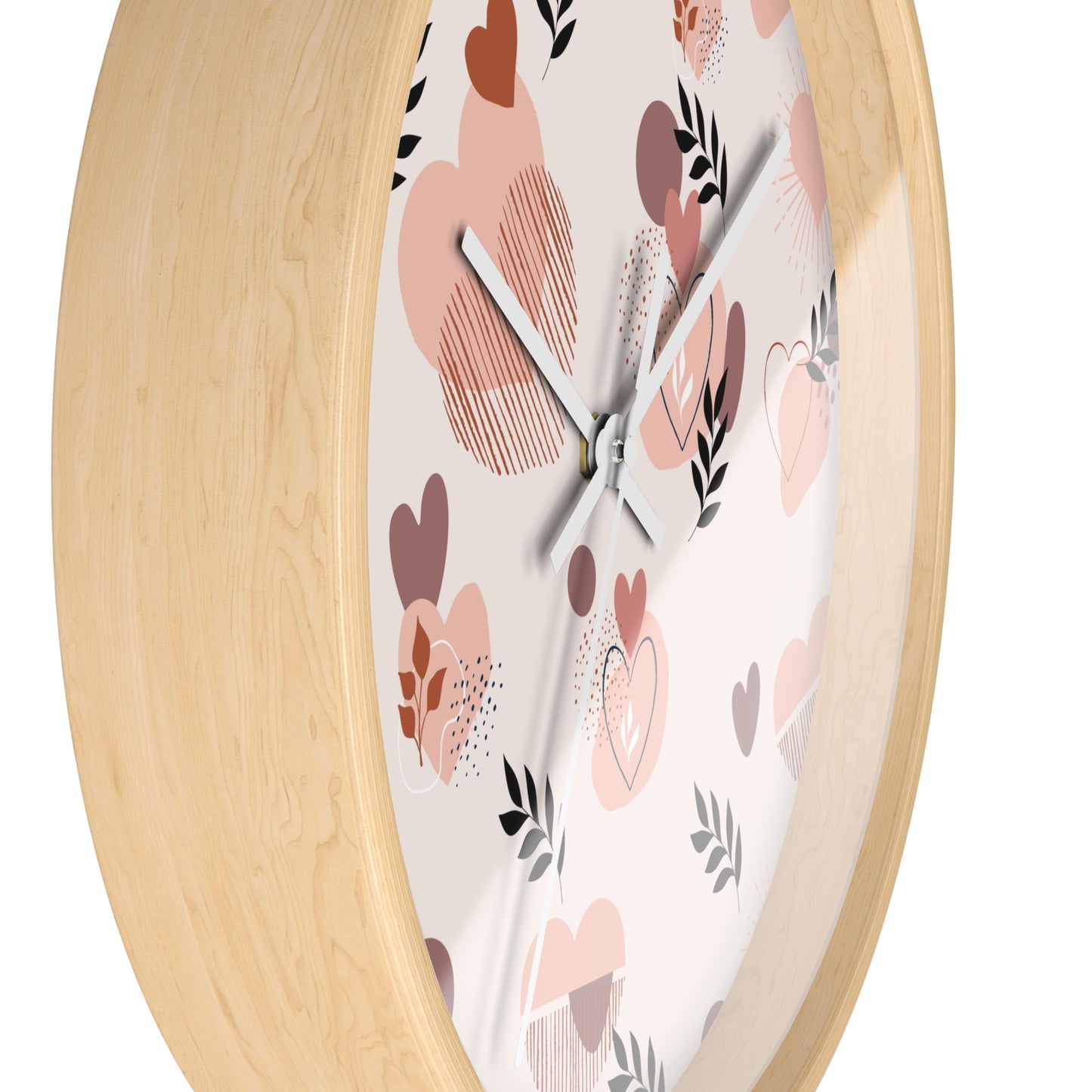Romantic Heart Pattern Wall Clock