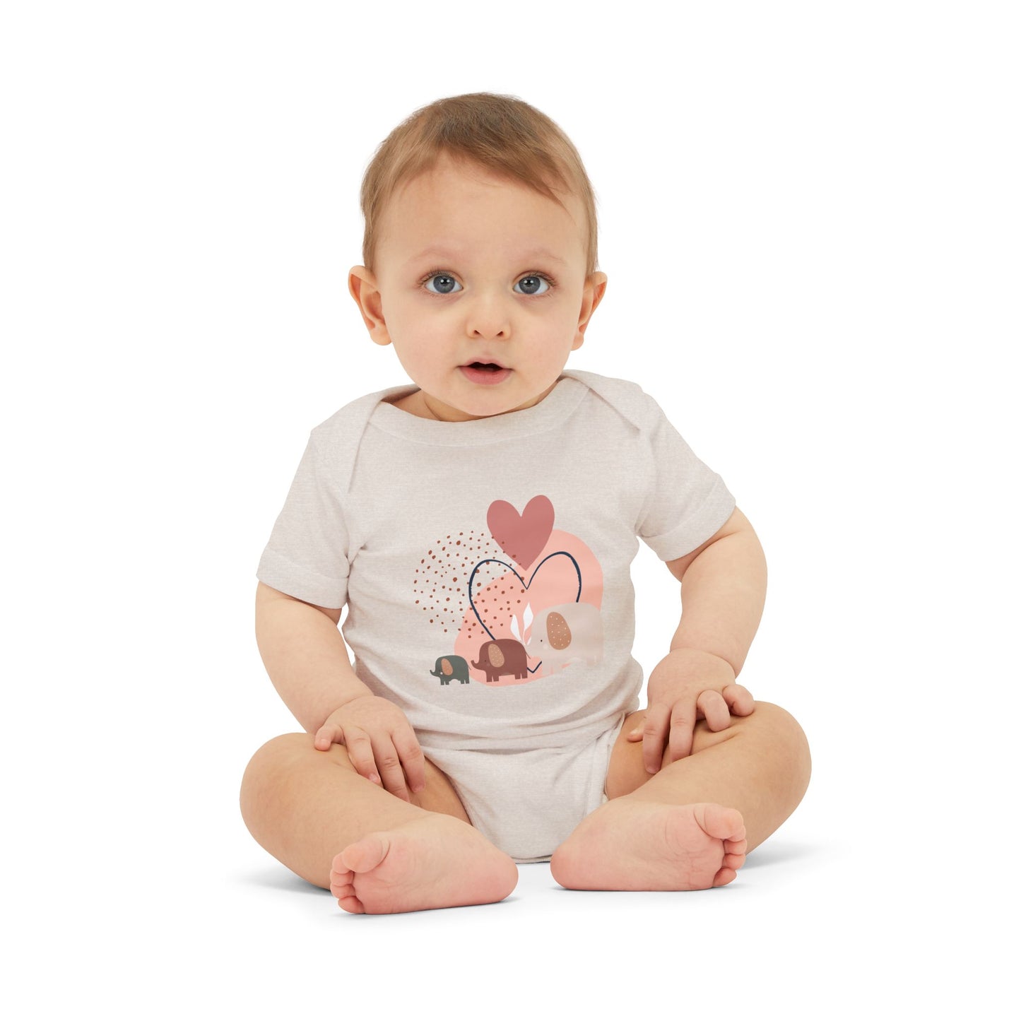 Love Elephants Short-Sleeve Bodysuit