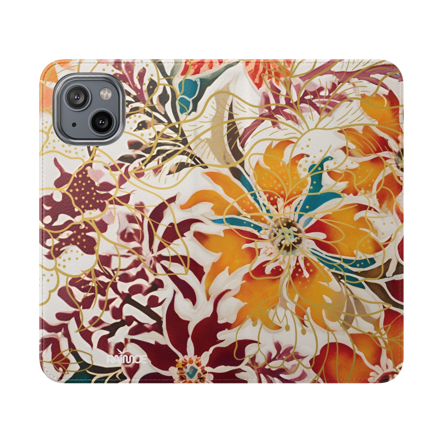 Auburn Floral - Funda abatible para iPhone