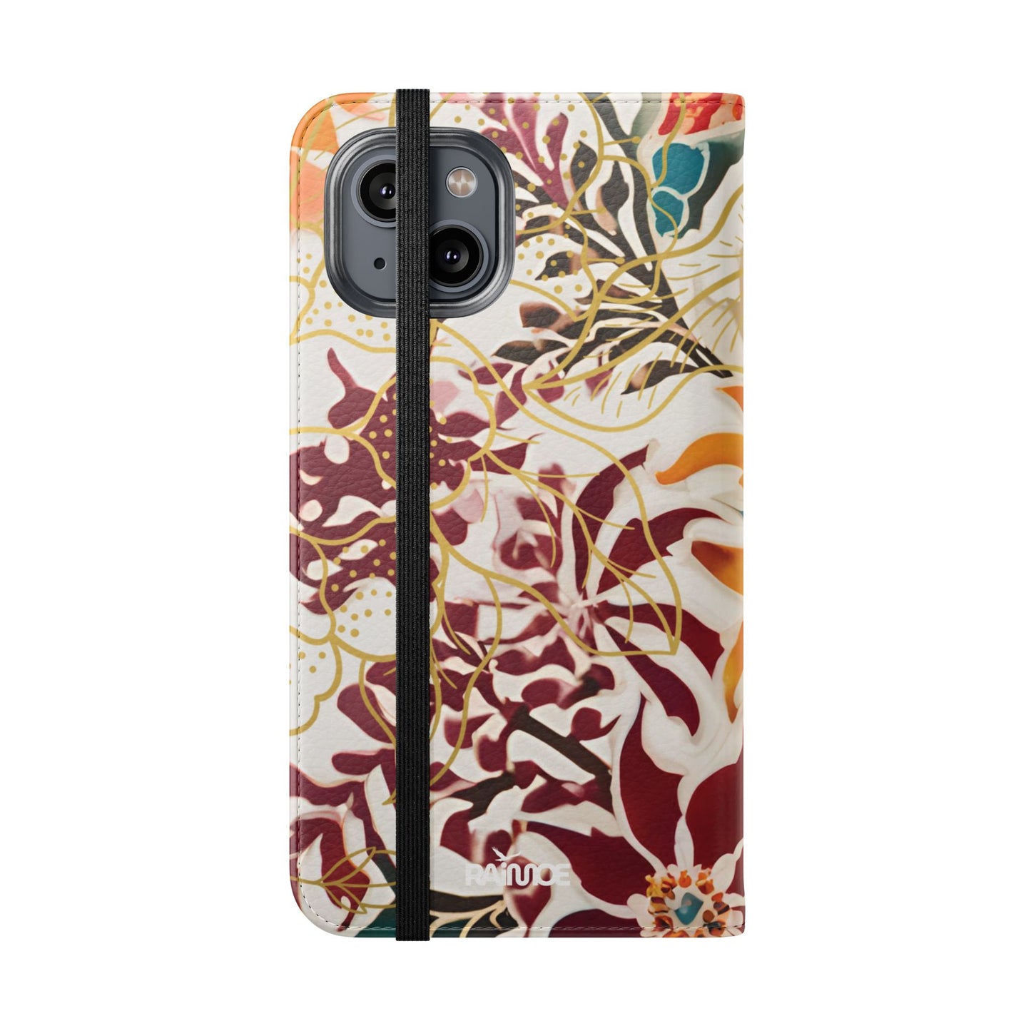 Auburn Floral - Funda abatible para iPhone
