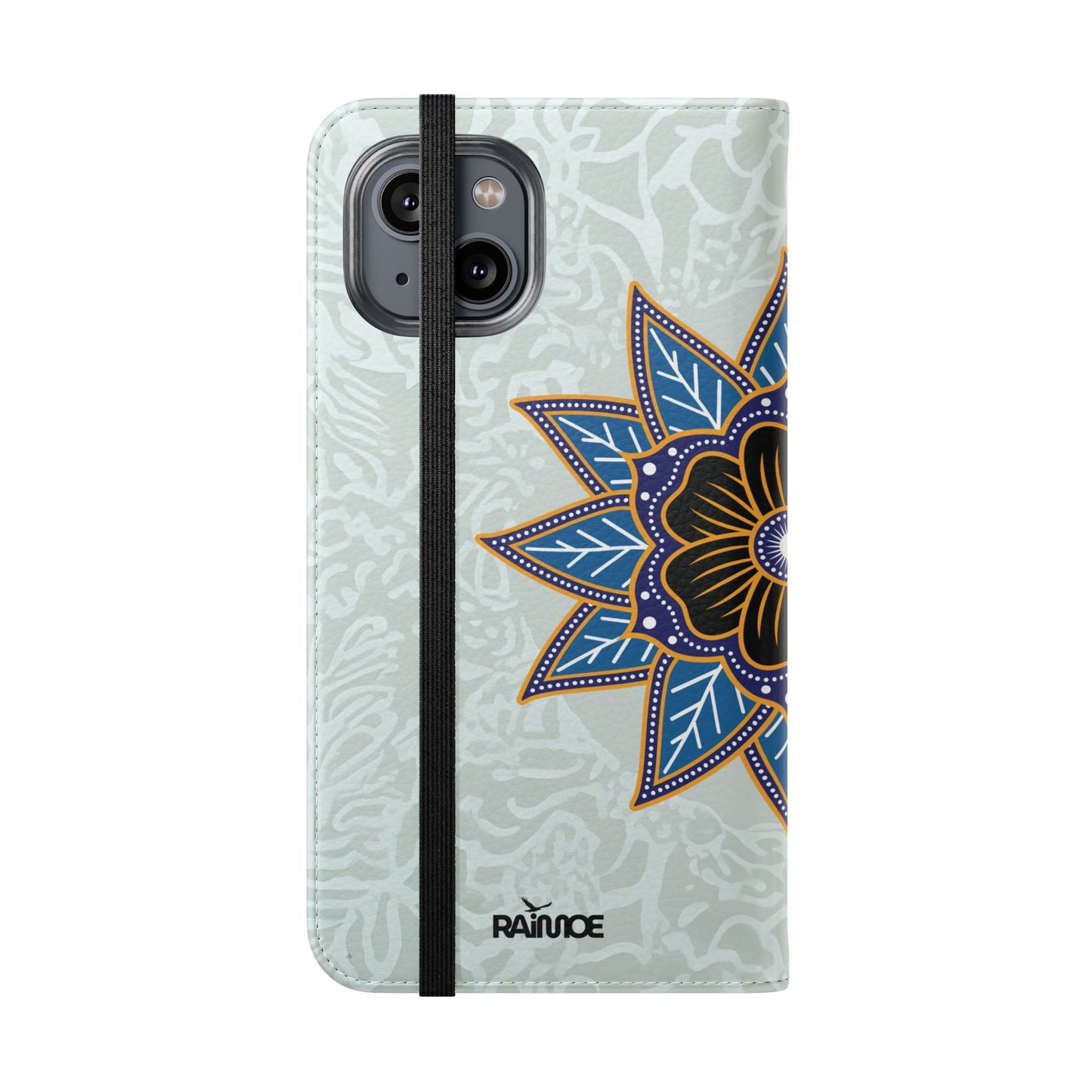 Blue Bloom - Funda con tapa para iPhone
