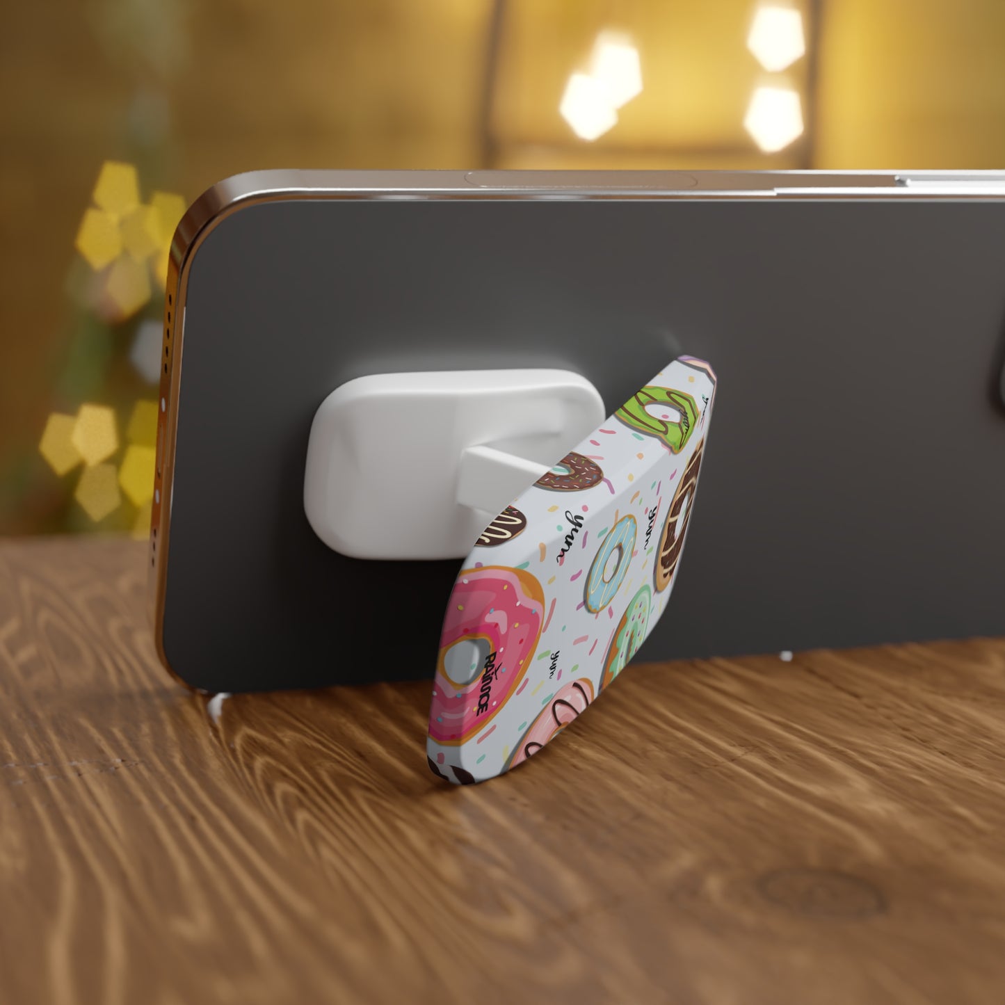Agarre de clic para teléfono con forma de donut