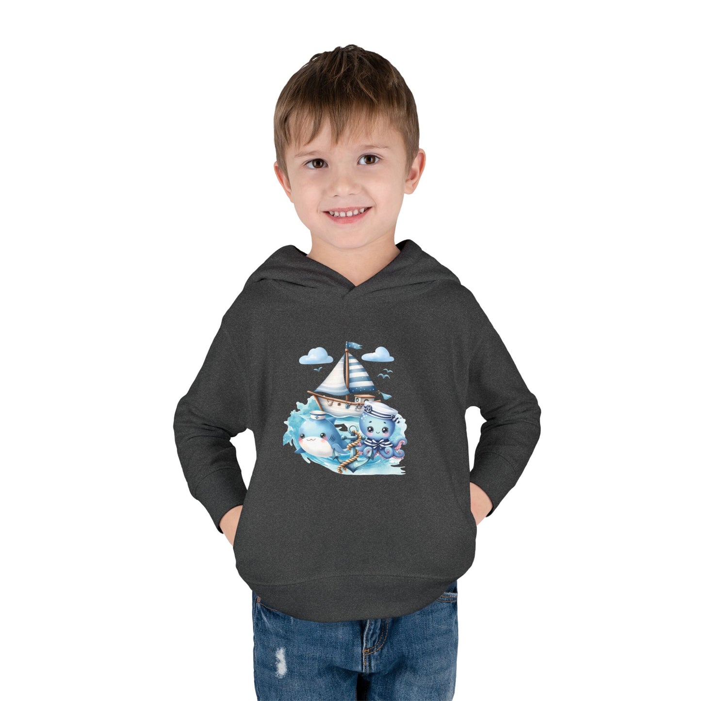 Nautical Sea Toddler Fleece Hoodie