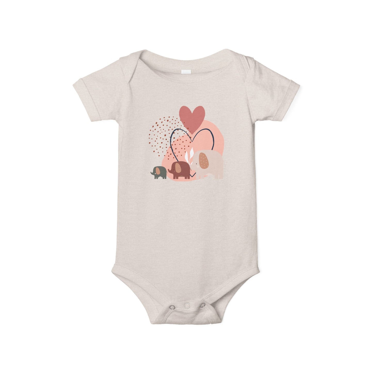 Love Elephants Short-Sleeve Bodysuit