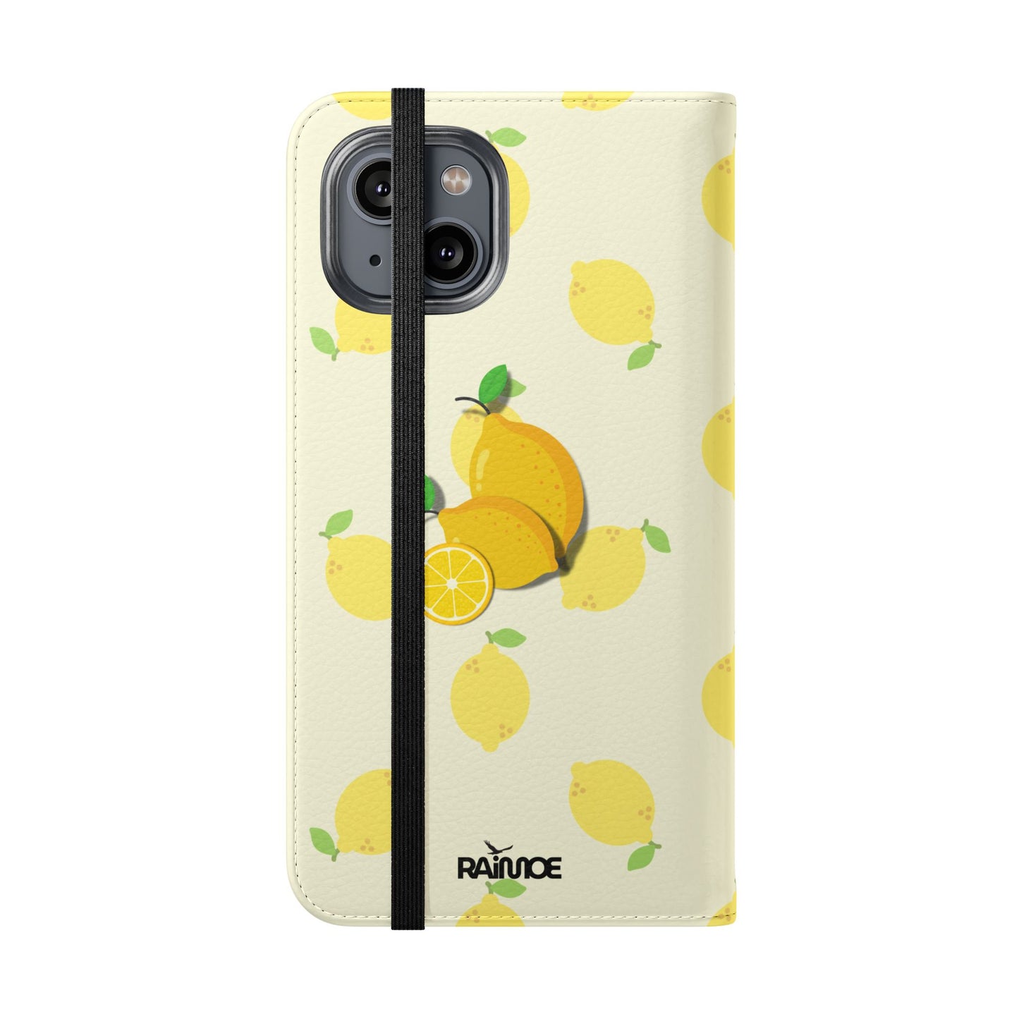 Funda con tapa para iPhone "Locura de limón"
