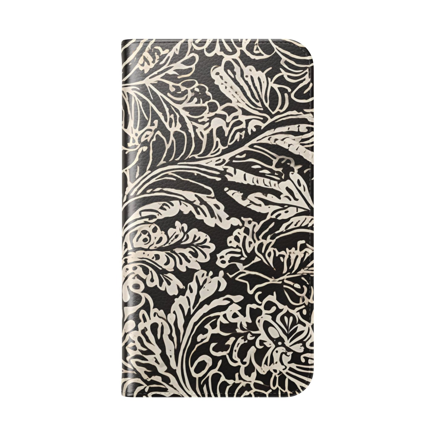 Funda con tapa para iPhone con diseño de hoja