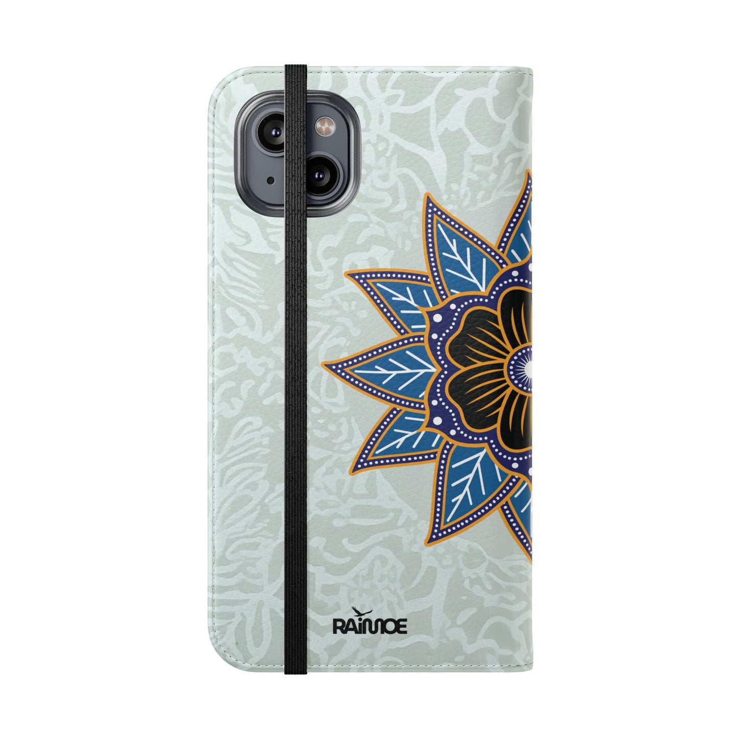 Blue Bloom - Funda con tapa para iPhone