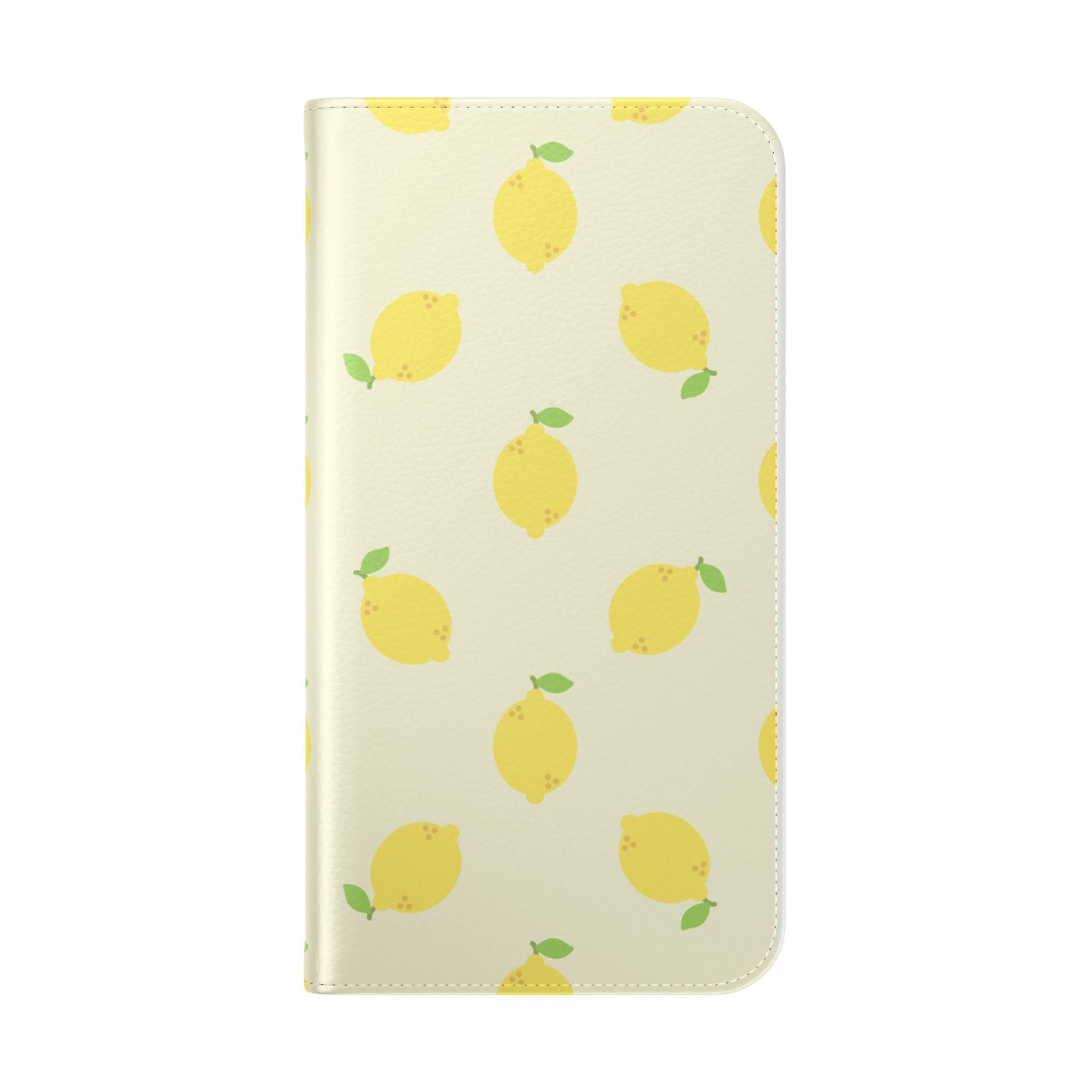 Funda con tapa para iPhone "Locura de limón"