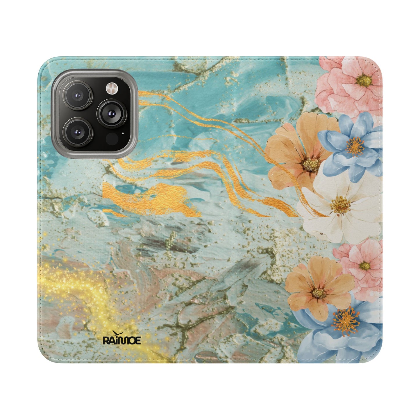 ゴールデンウェーブ - iPhone フリップケース
