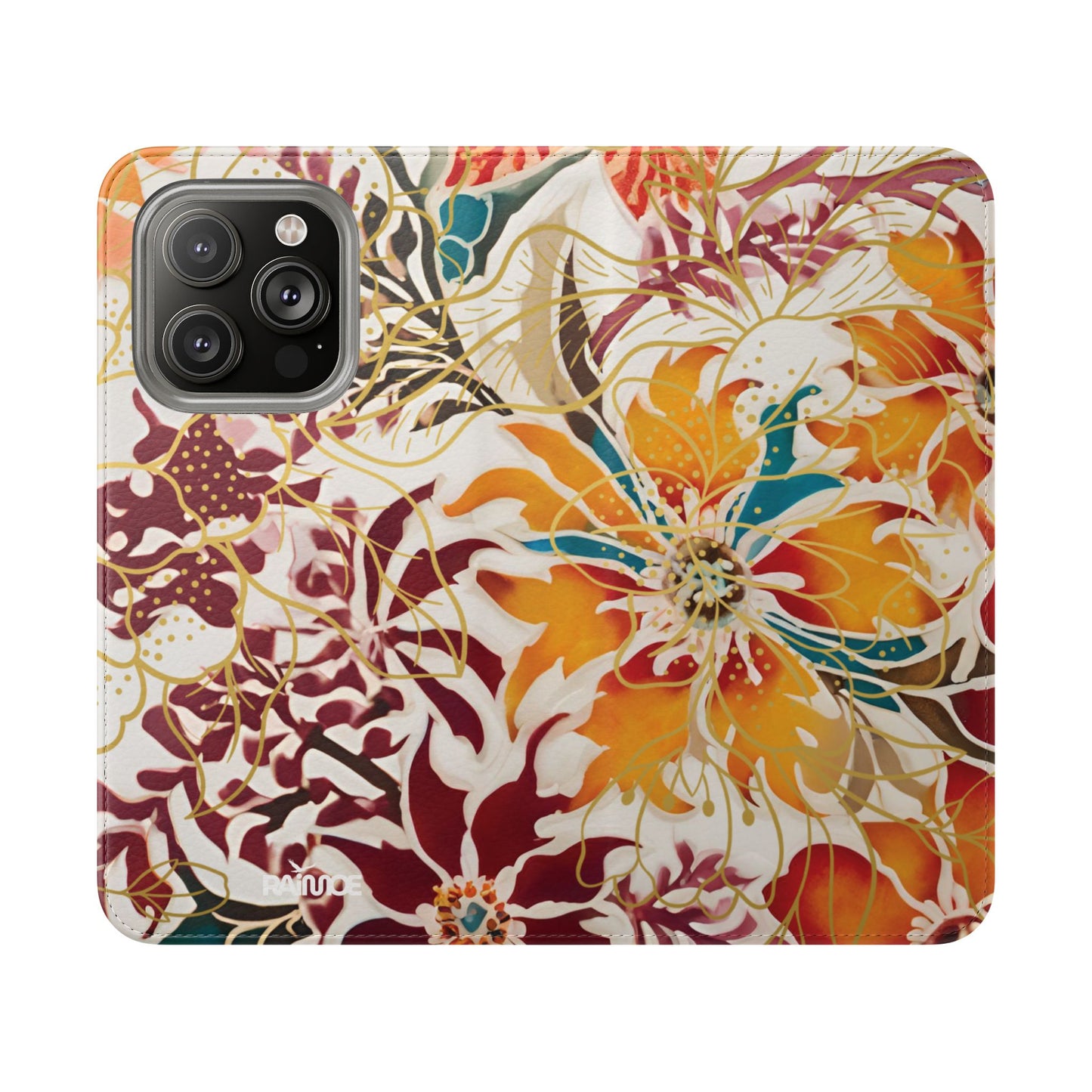 Auburn Floral - Funda abatible para iPhone