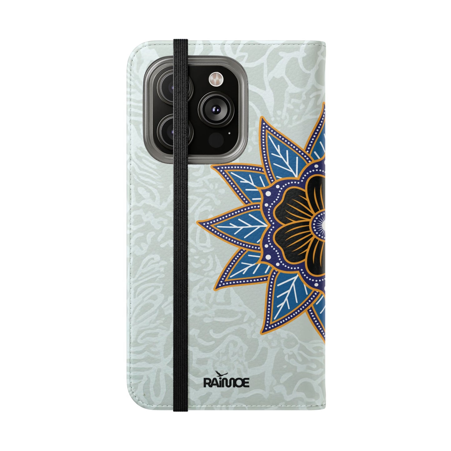 Blue Bloom - Funda con tapa para iPhone