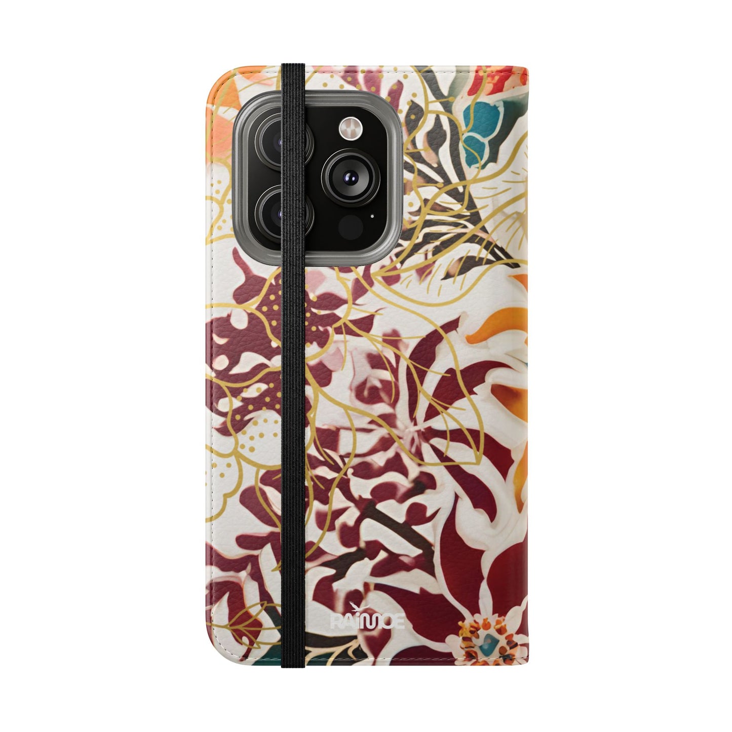 Auburn Floral - Funda abatible para iPhone
