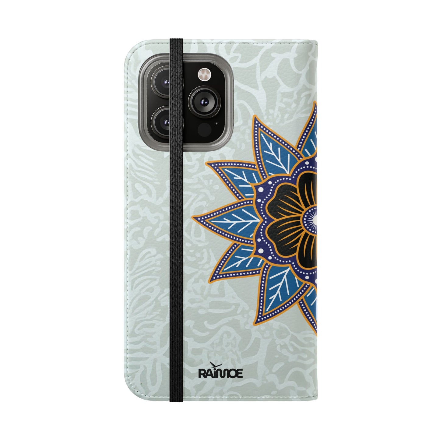 Blue Bloom - Funda con tapa para iPhone