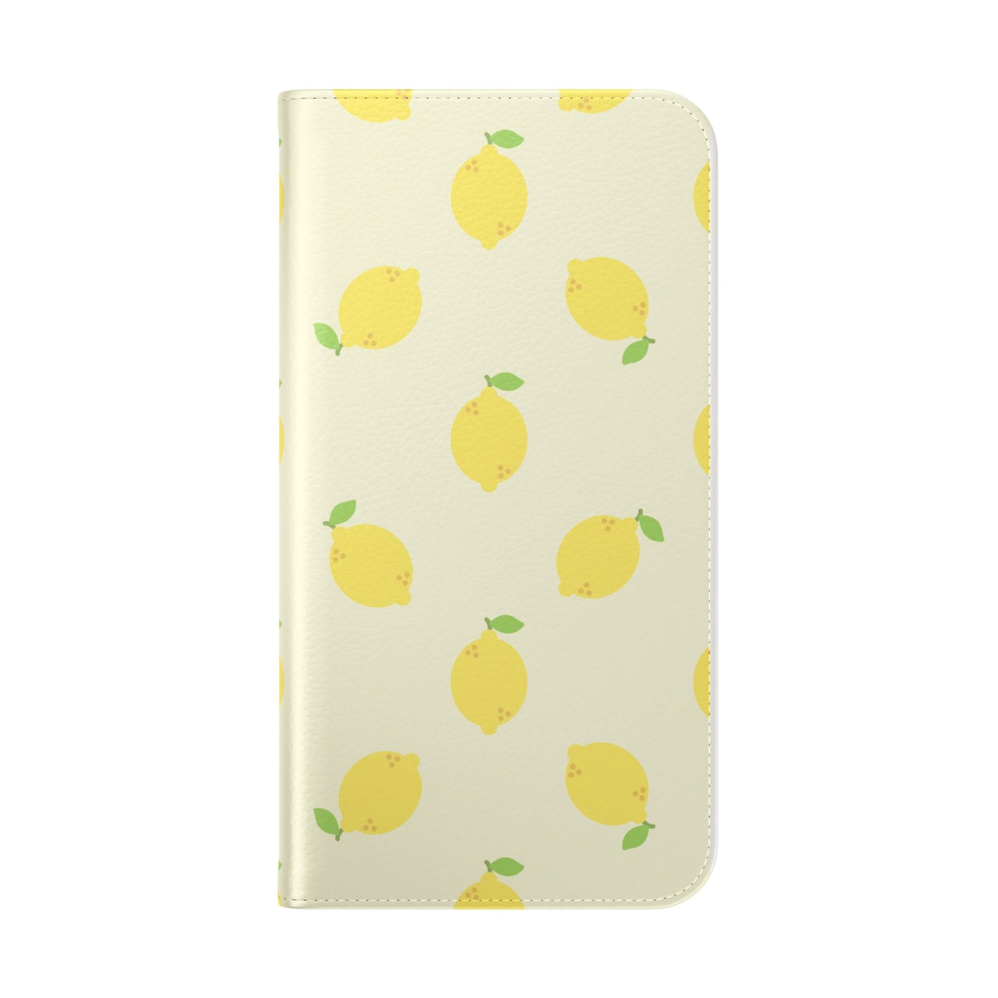 Funda con tapa para iPhone "Locura de limón"