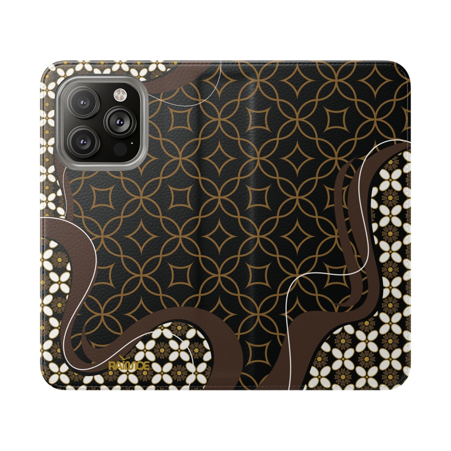 ベーシックプリント - iPhone フリップケース