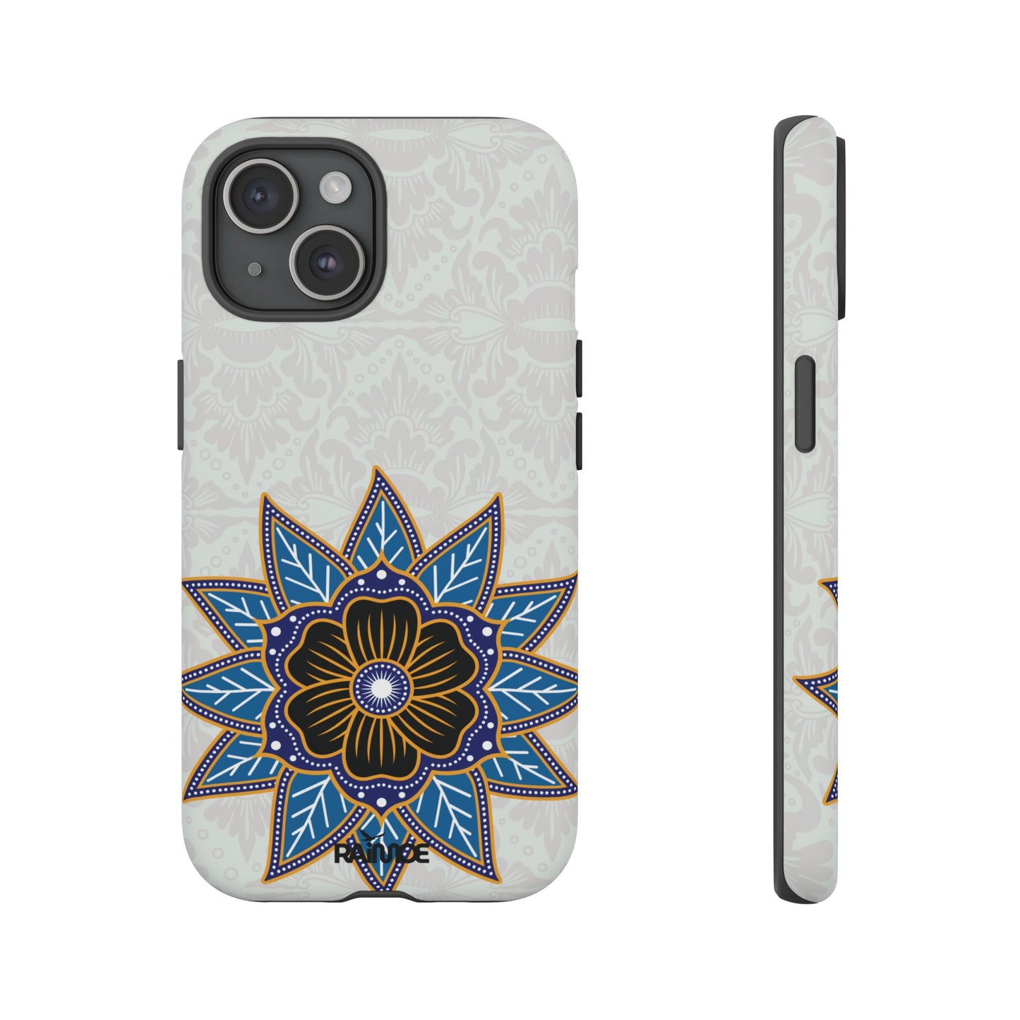 Blue Bloom - Funda resistente para iPhone (mate)
