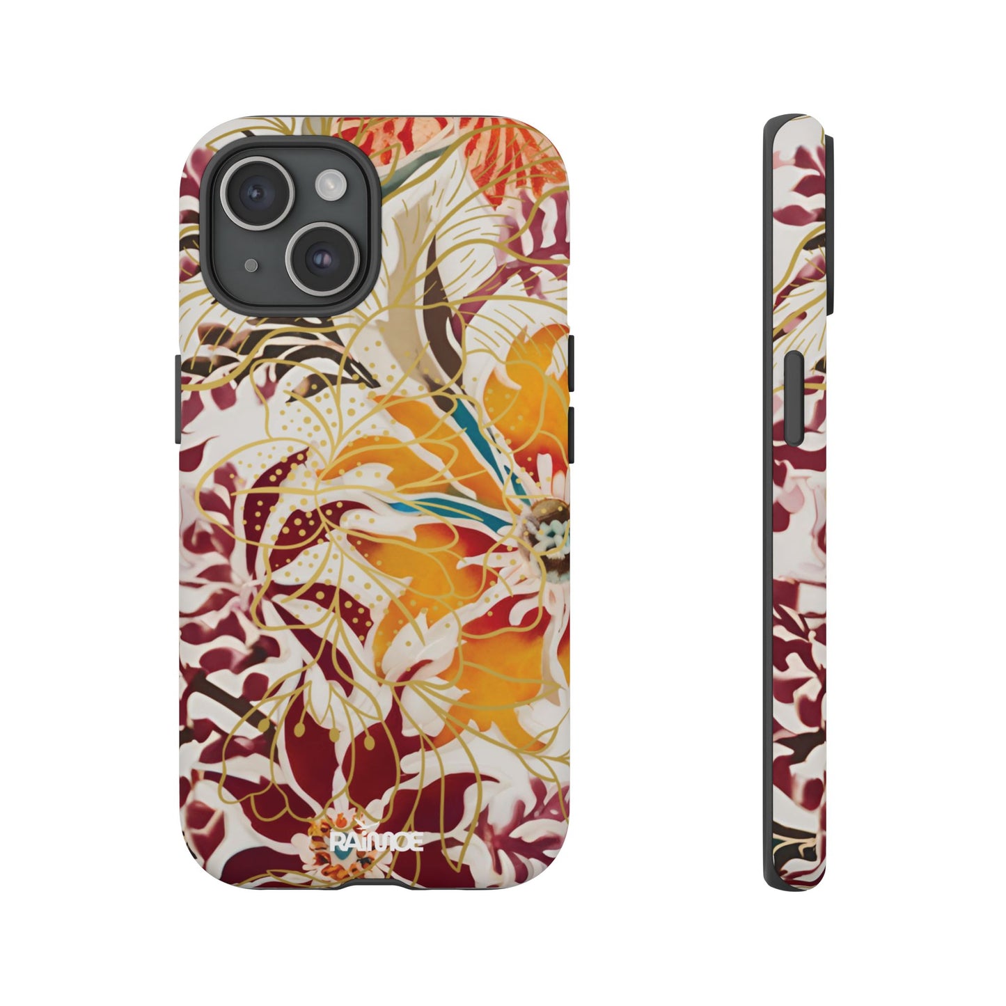 Auburn Floral - Funda resistente para iPhone (mate)