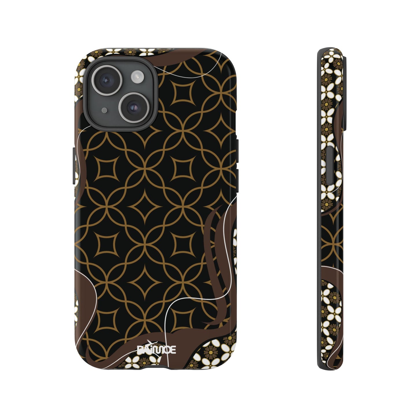 Impresión básica - Funda resistente para iPhone (brillante)