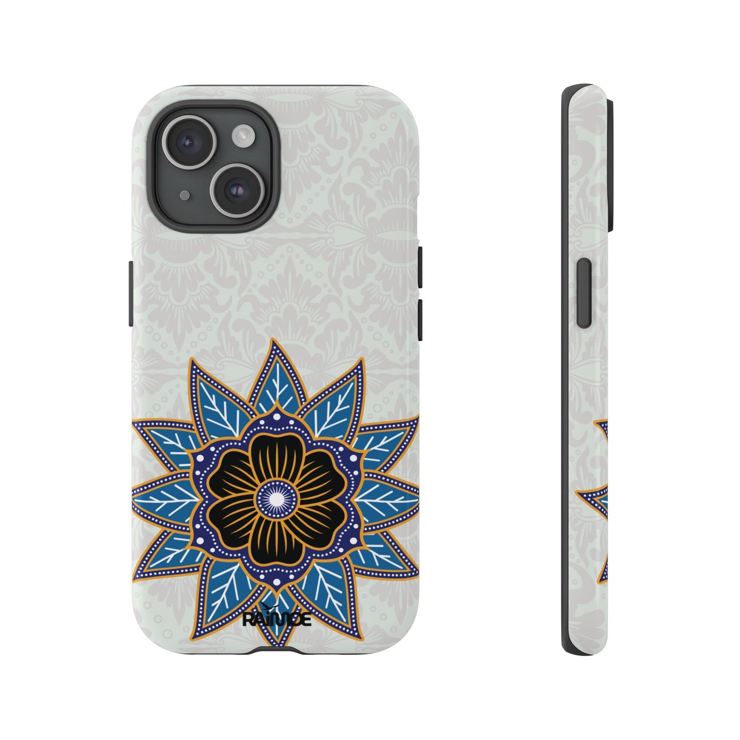 Funda resistente para iPhone (brillante) Blue Bloom